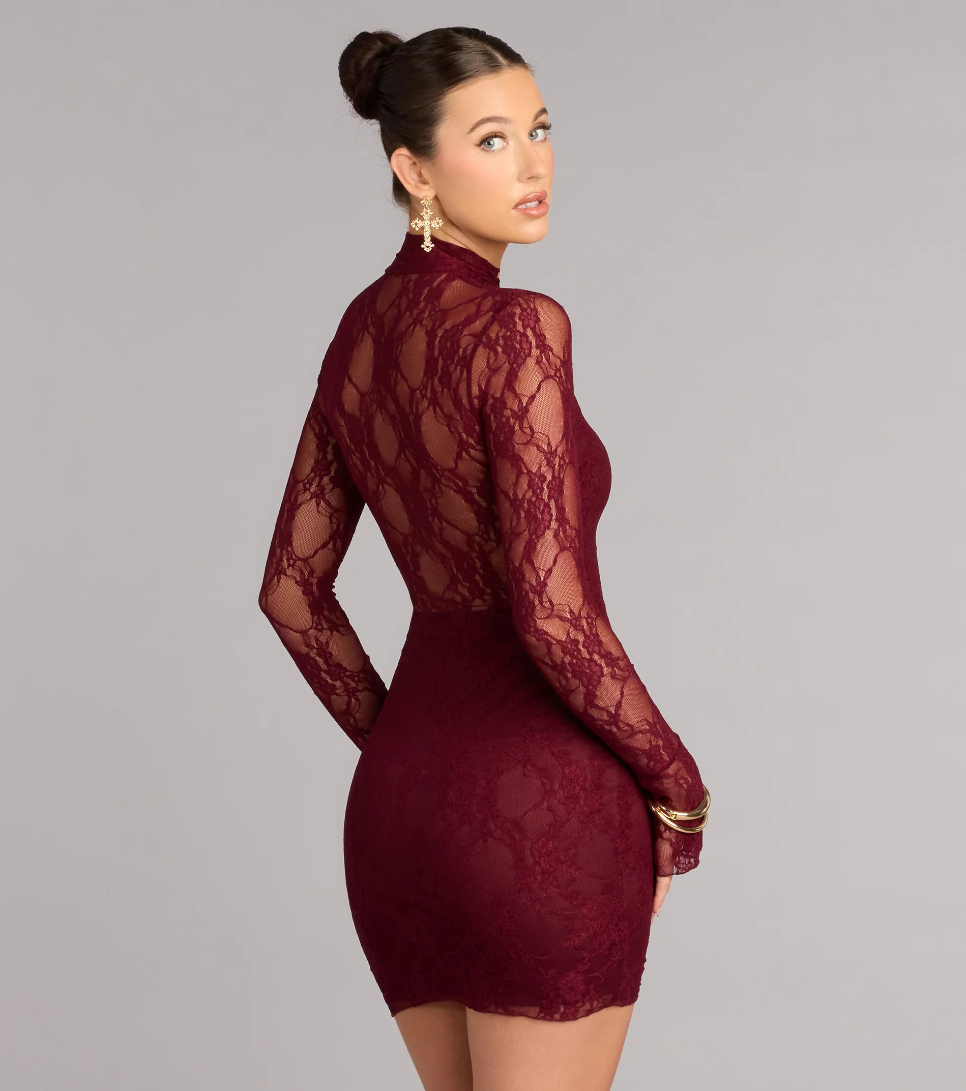 Got The Romance Lace Bodycon Mini Dress