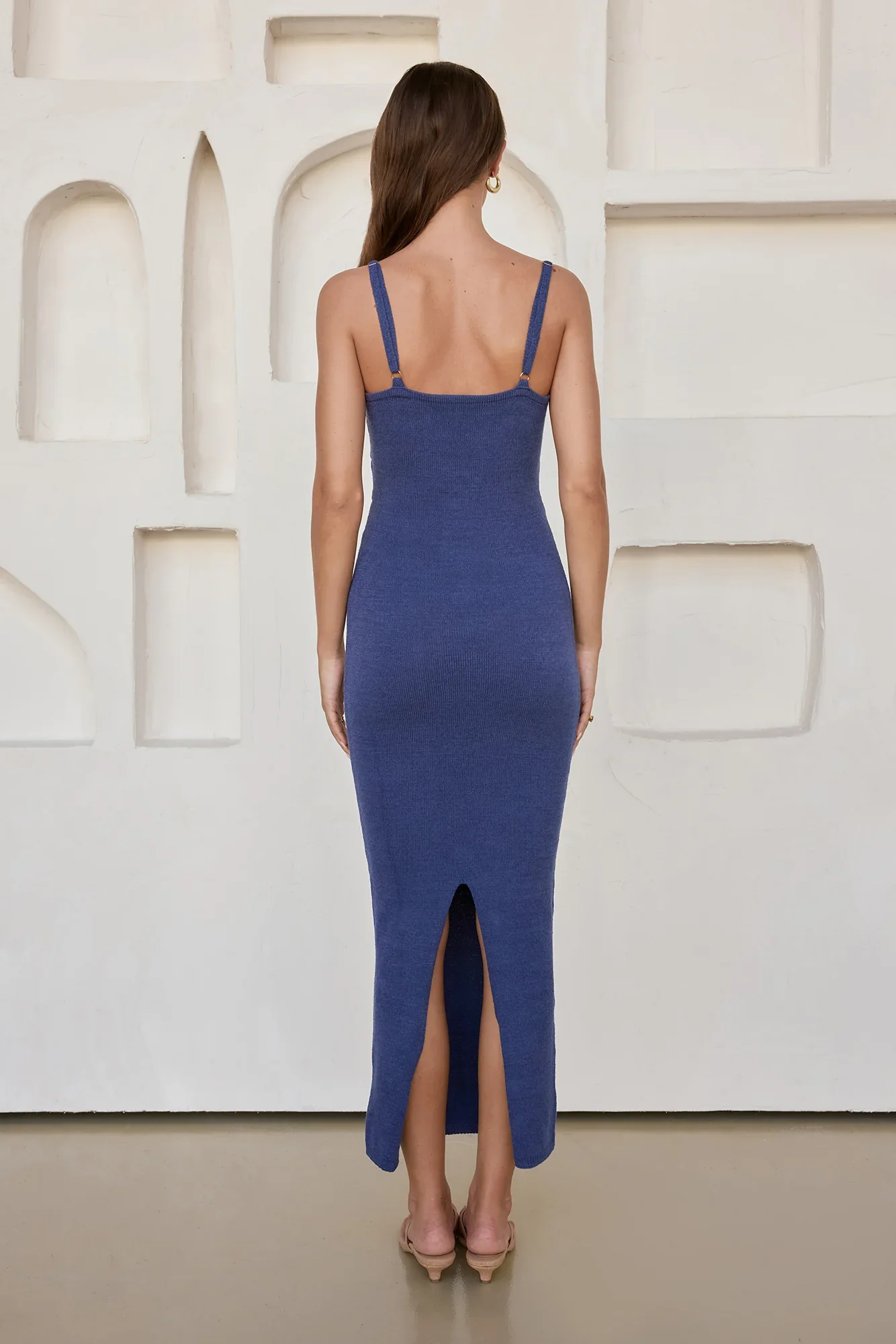 Normani Midi Dress Steel