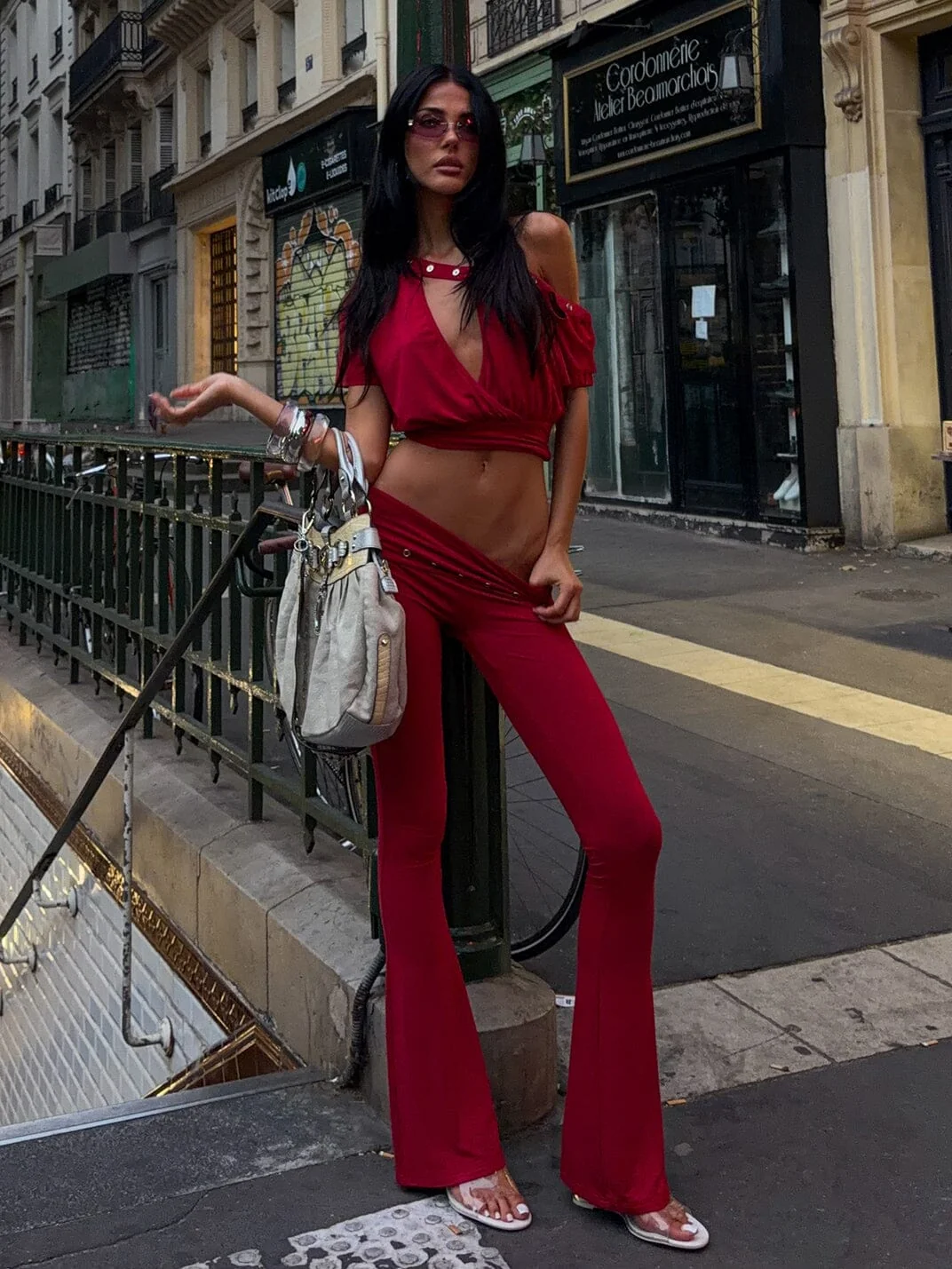 JANIYA CROP TOP RED