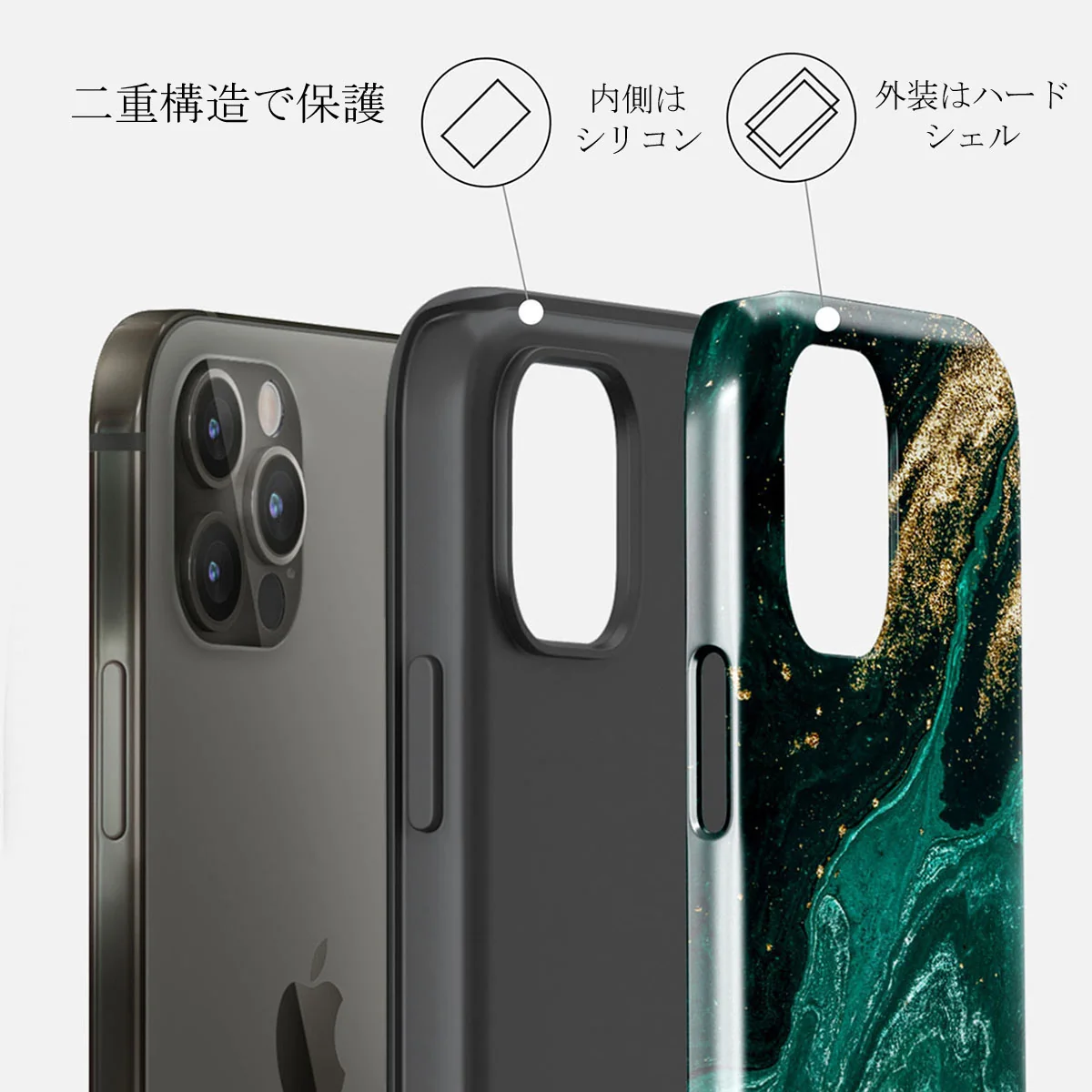 Emerald Pool - Elegant iPhone 12 Pro Max ケース