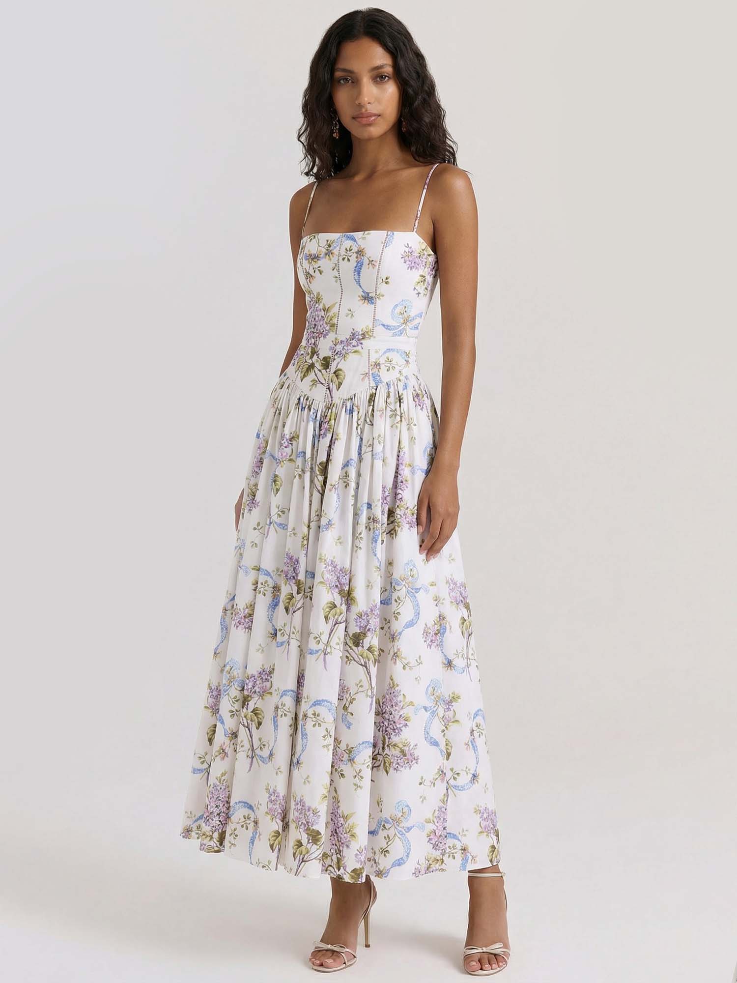 Ribboned Serenade Midi Dress