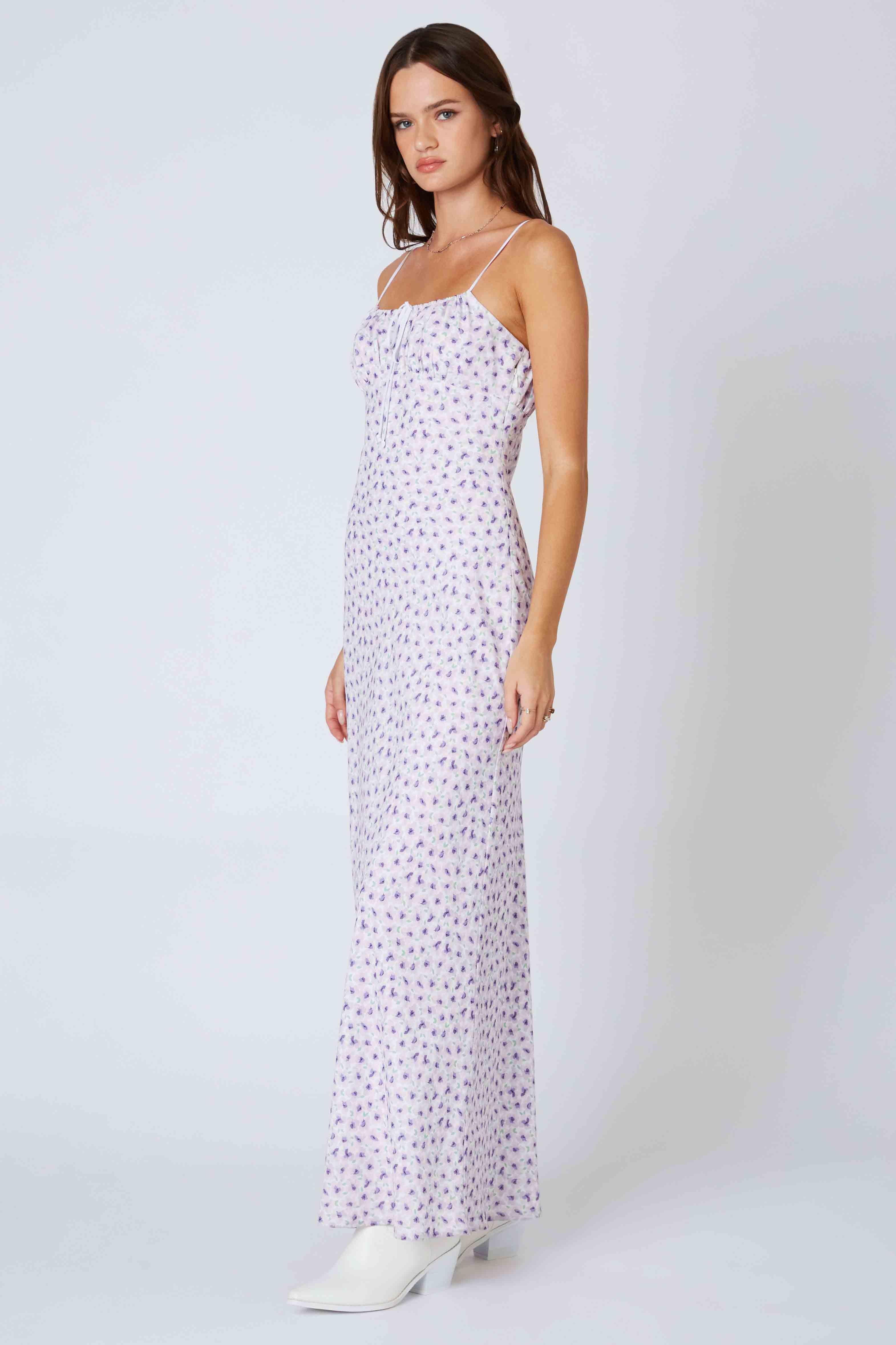 Ditsy Floral Bias Maxi Dress