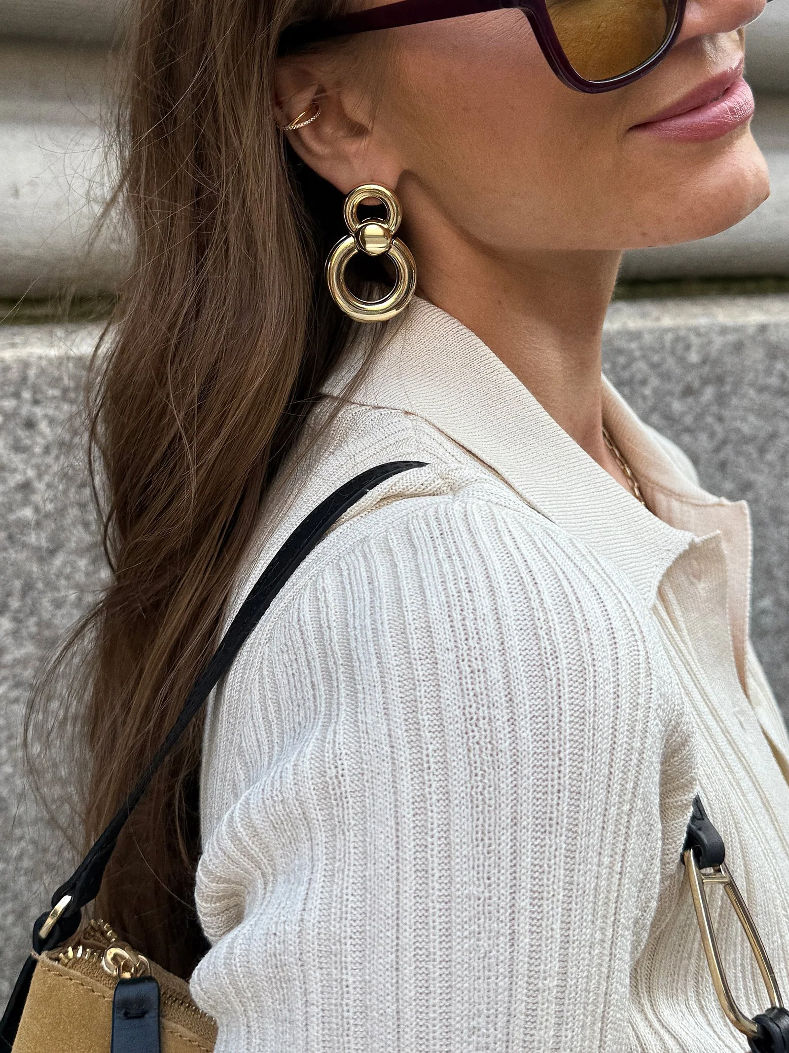 Dakota Door Knocker Earrings - Gold