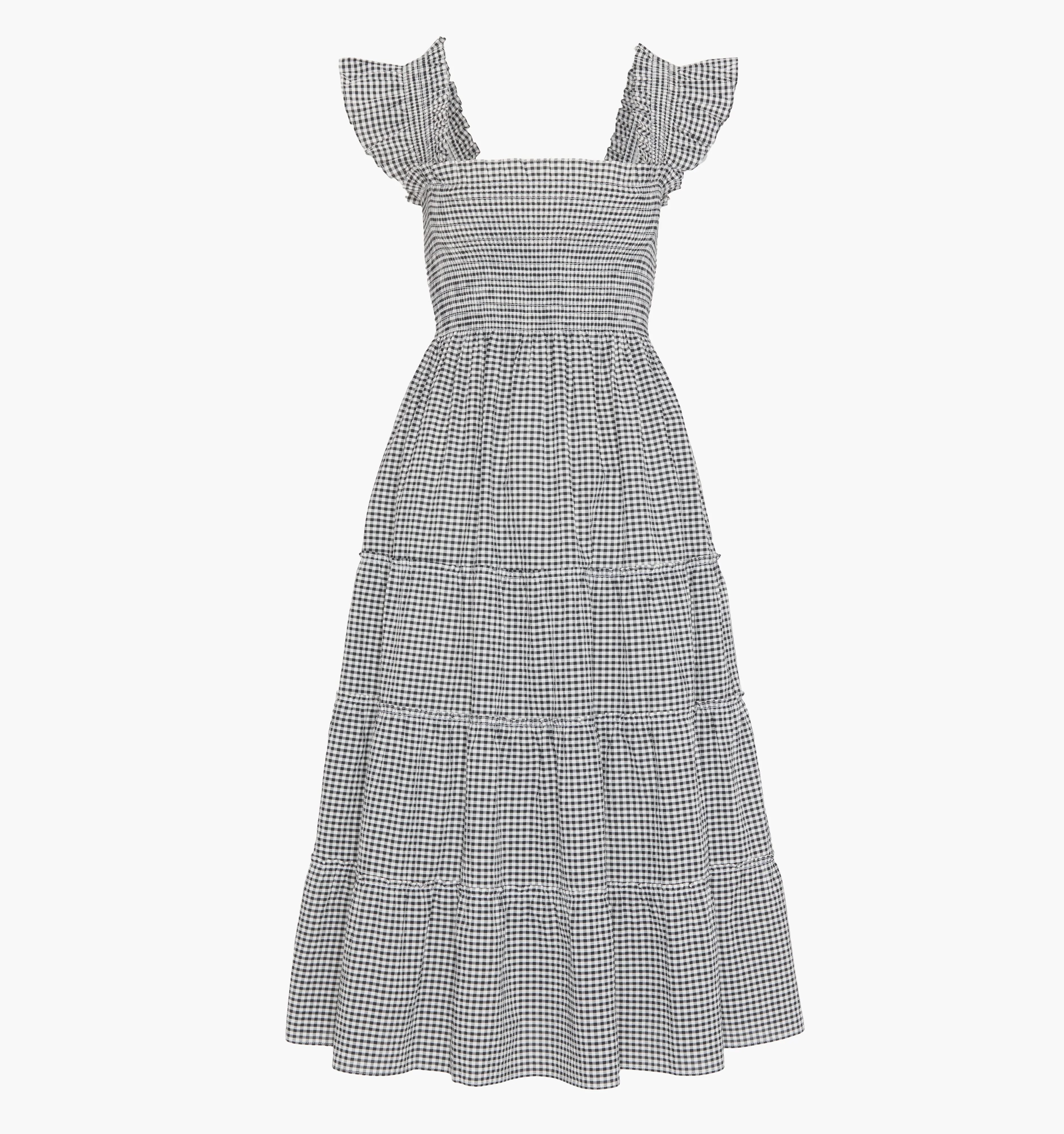 The Ellie Nap Dress - Black/Sand Gingham