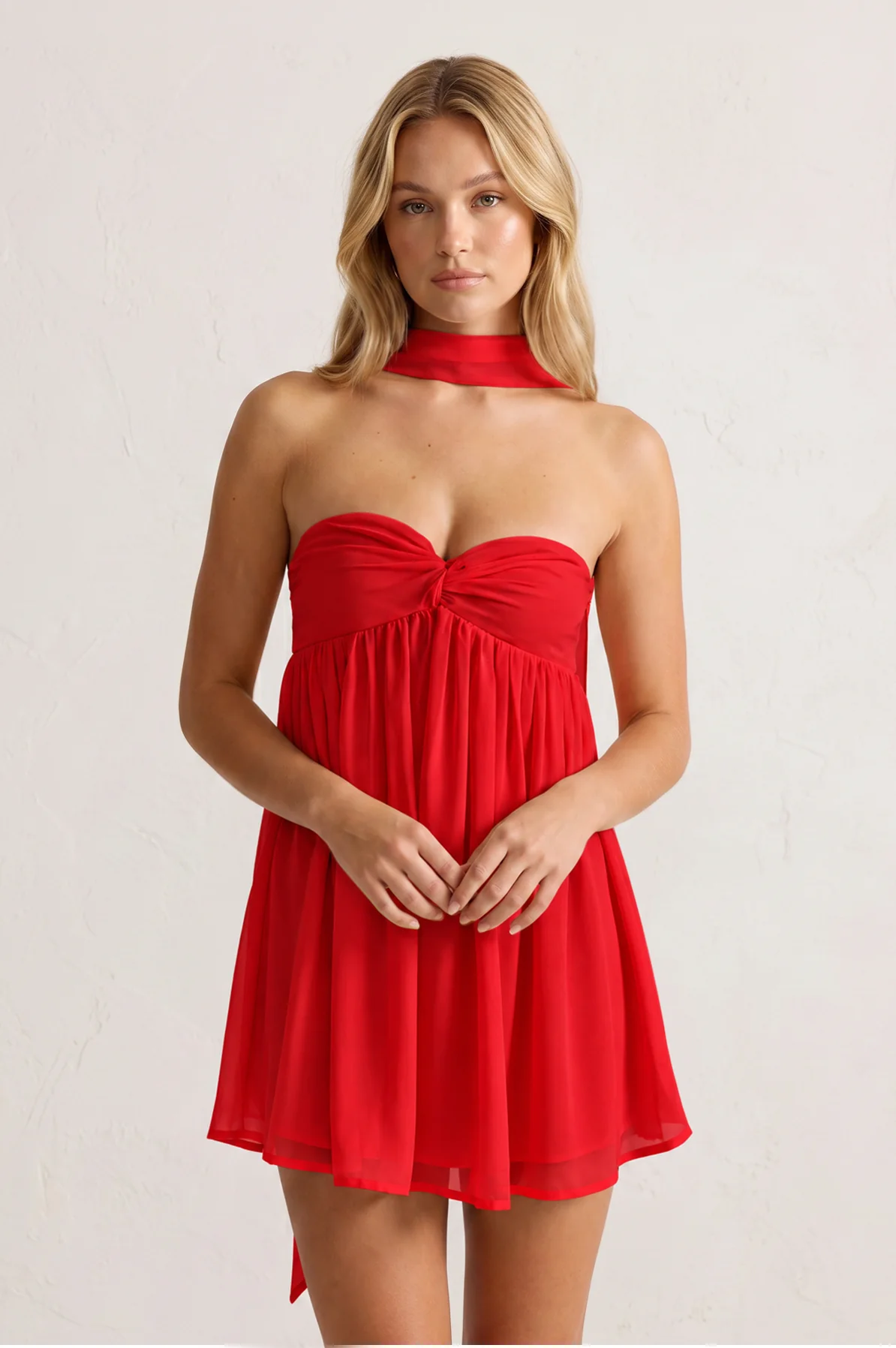 Sweetheart Ruched A-Line Chiffon Homecoming Dress
