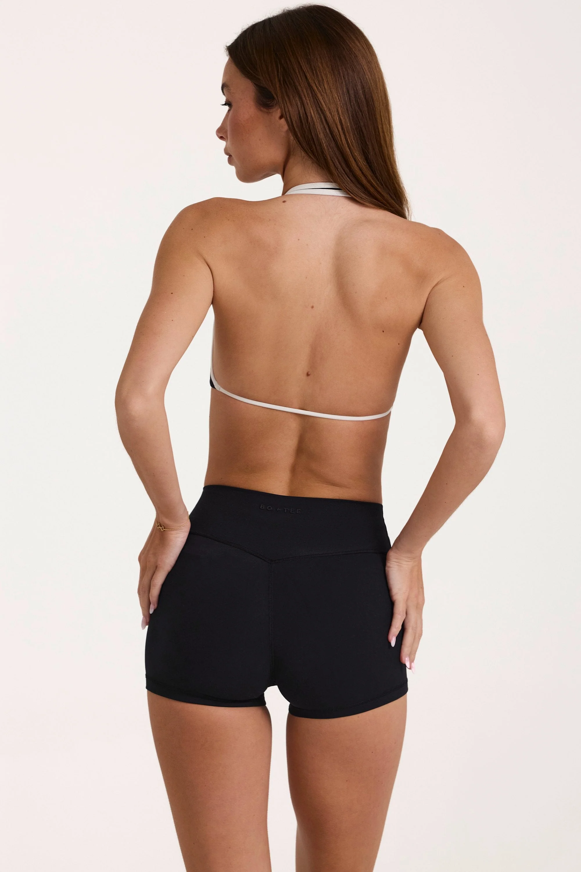 Soft Active Mini Shorts in Black