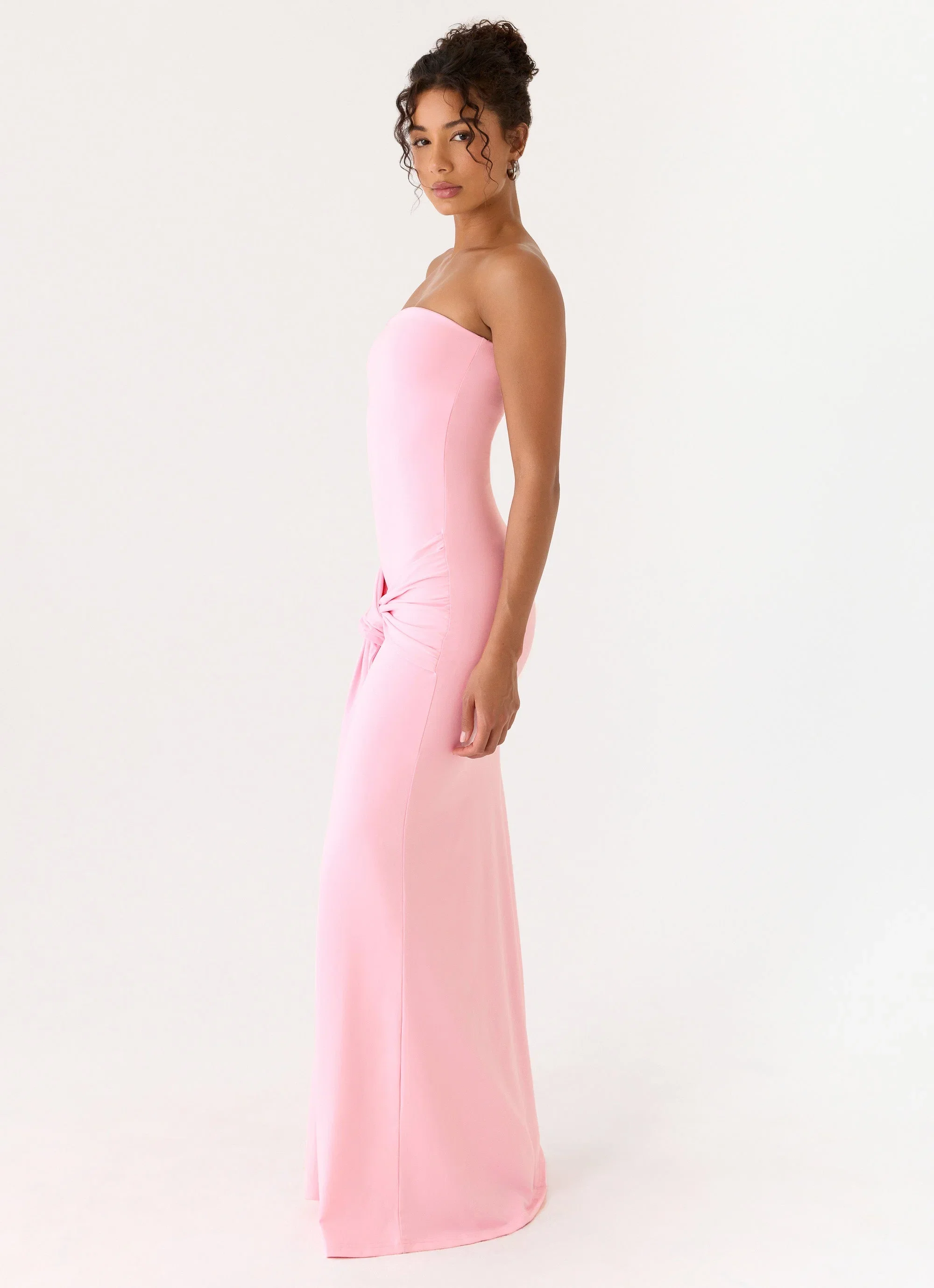 Sandrine Strapless Maxi Dress - Pink
