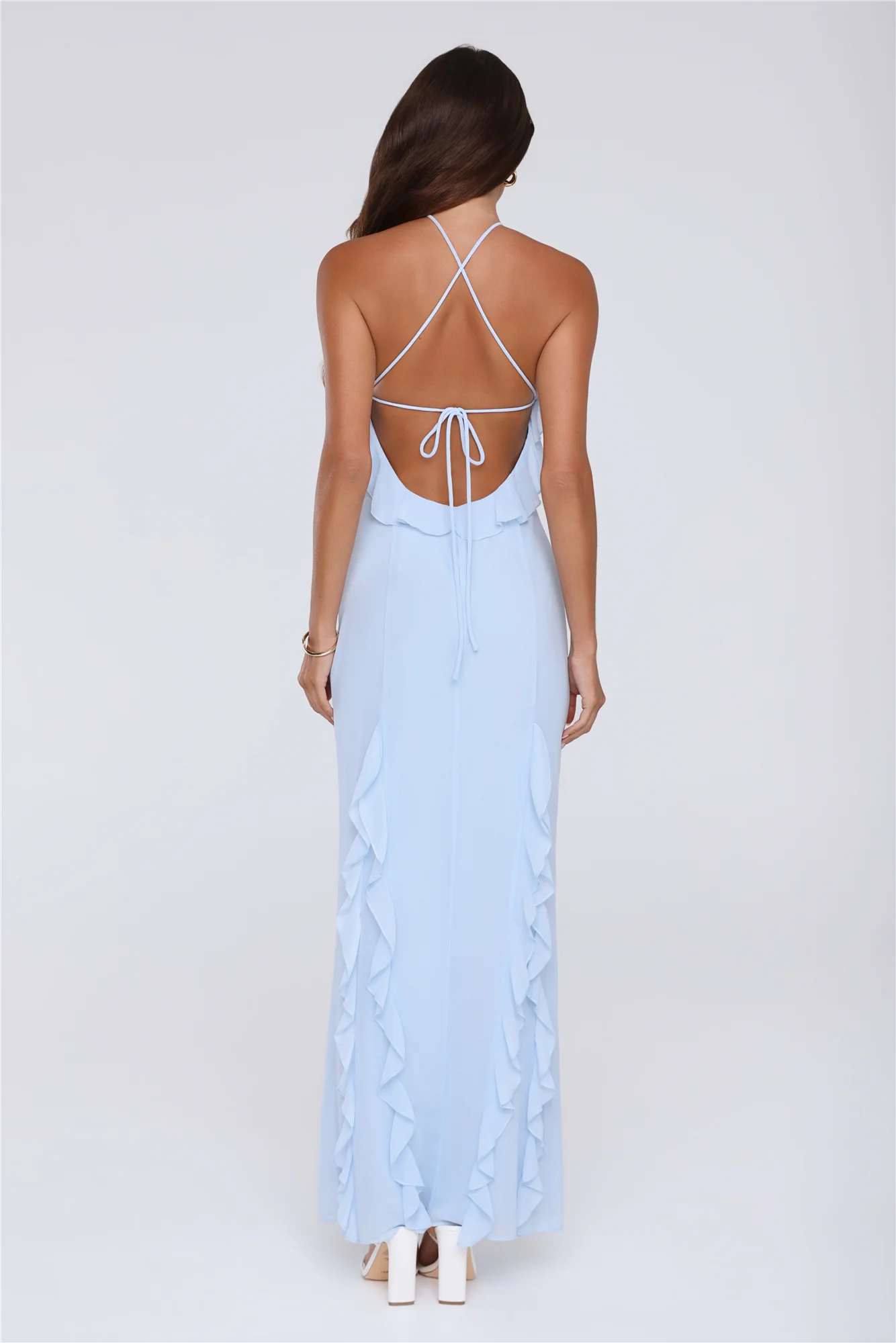 Showstopper Nights Maxi Dress Blue - luluinthesky