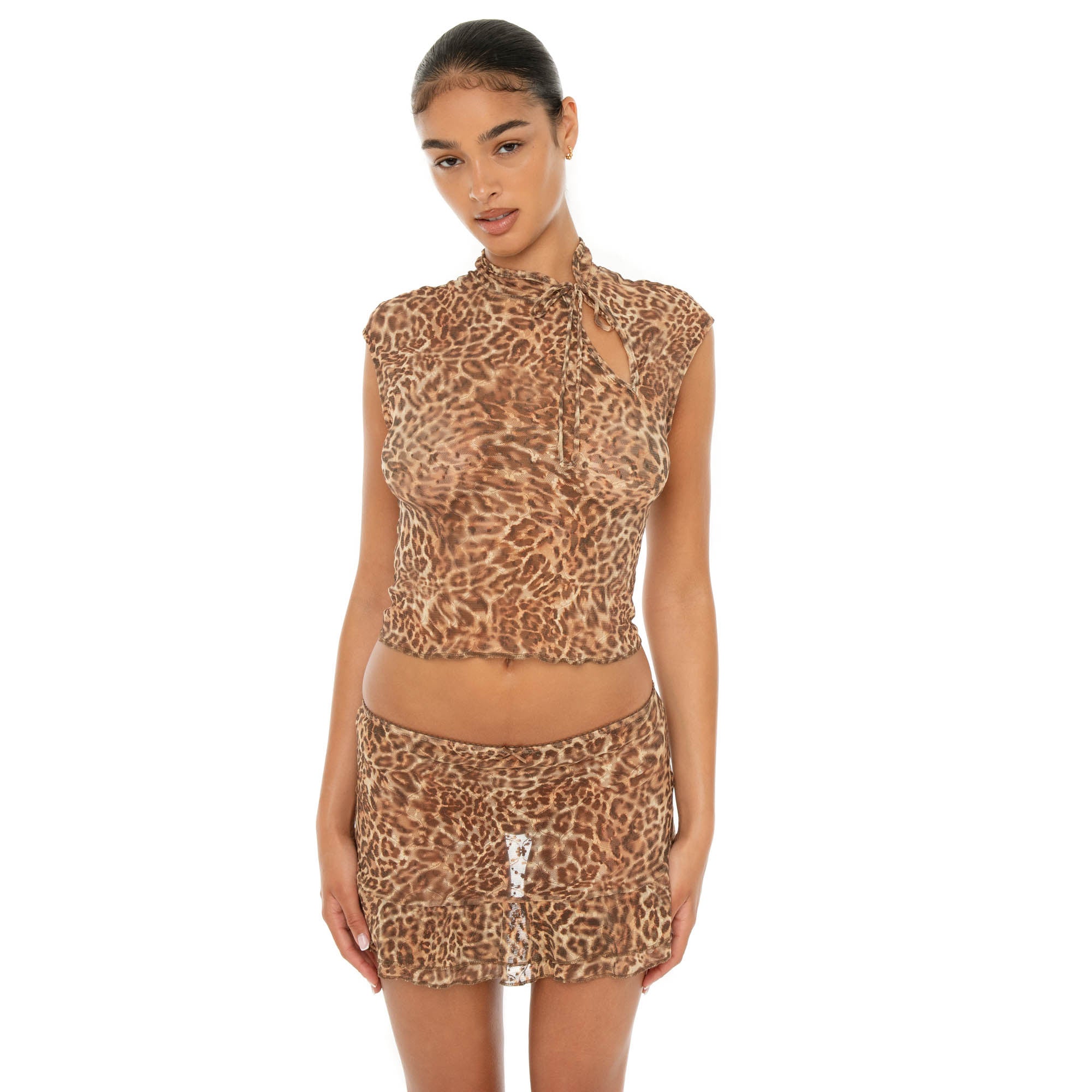 Sephy Leopard Skirt