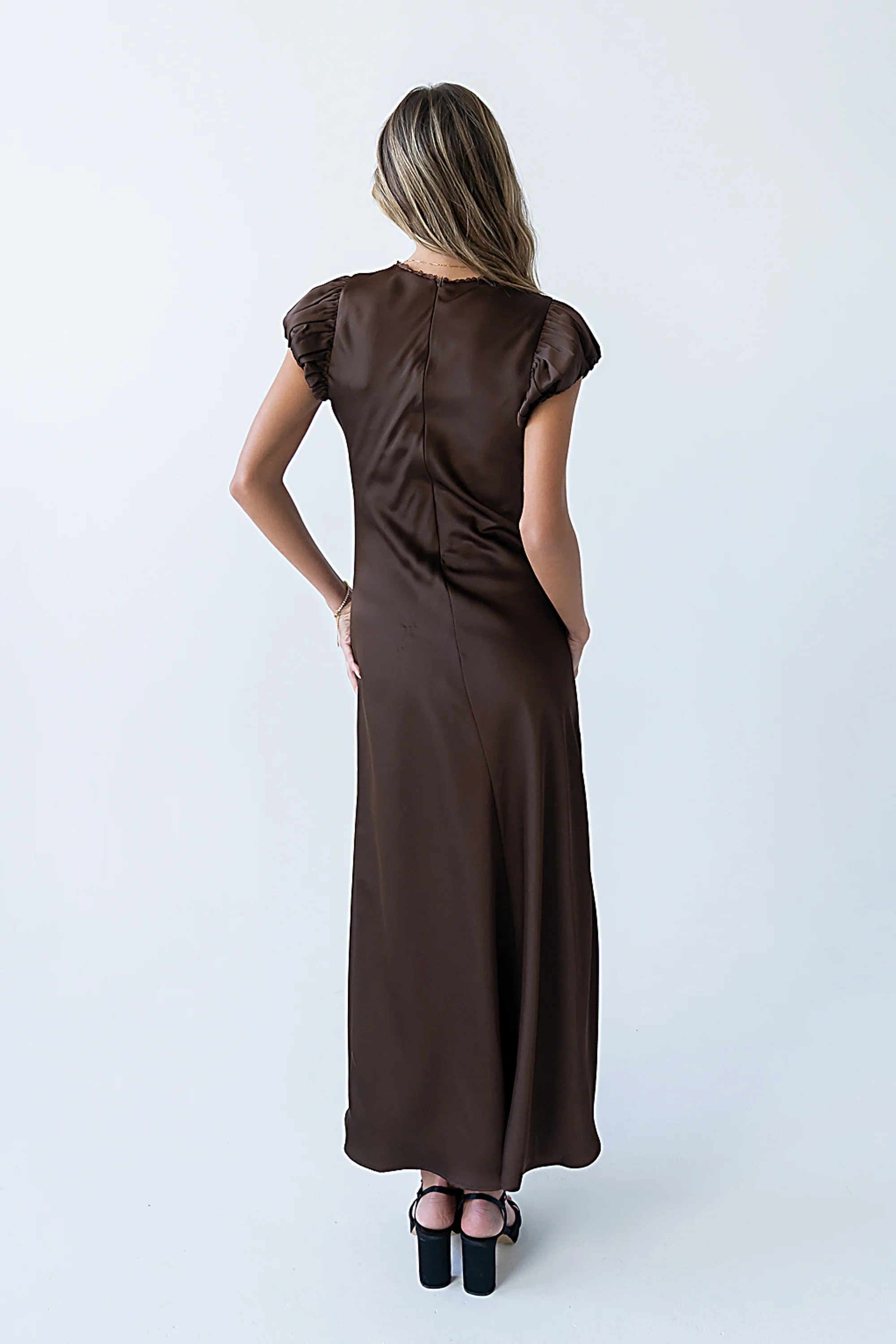 Ellianna Maxi Dress in Dark Brown