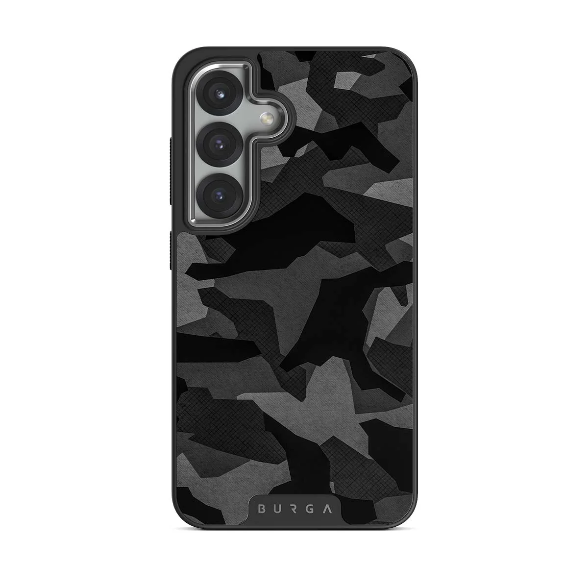 Night Black Camouflage - Samsung Galaxy S25 Plus ケース