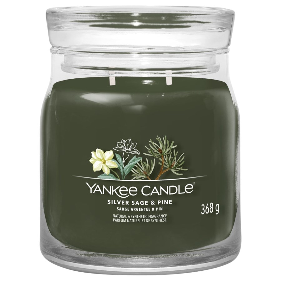 Yankee Candle Świeca wotywna w szkle Silver Sage + Pine