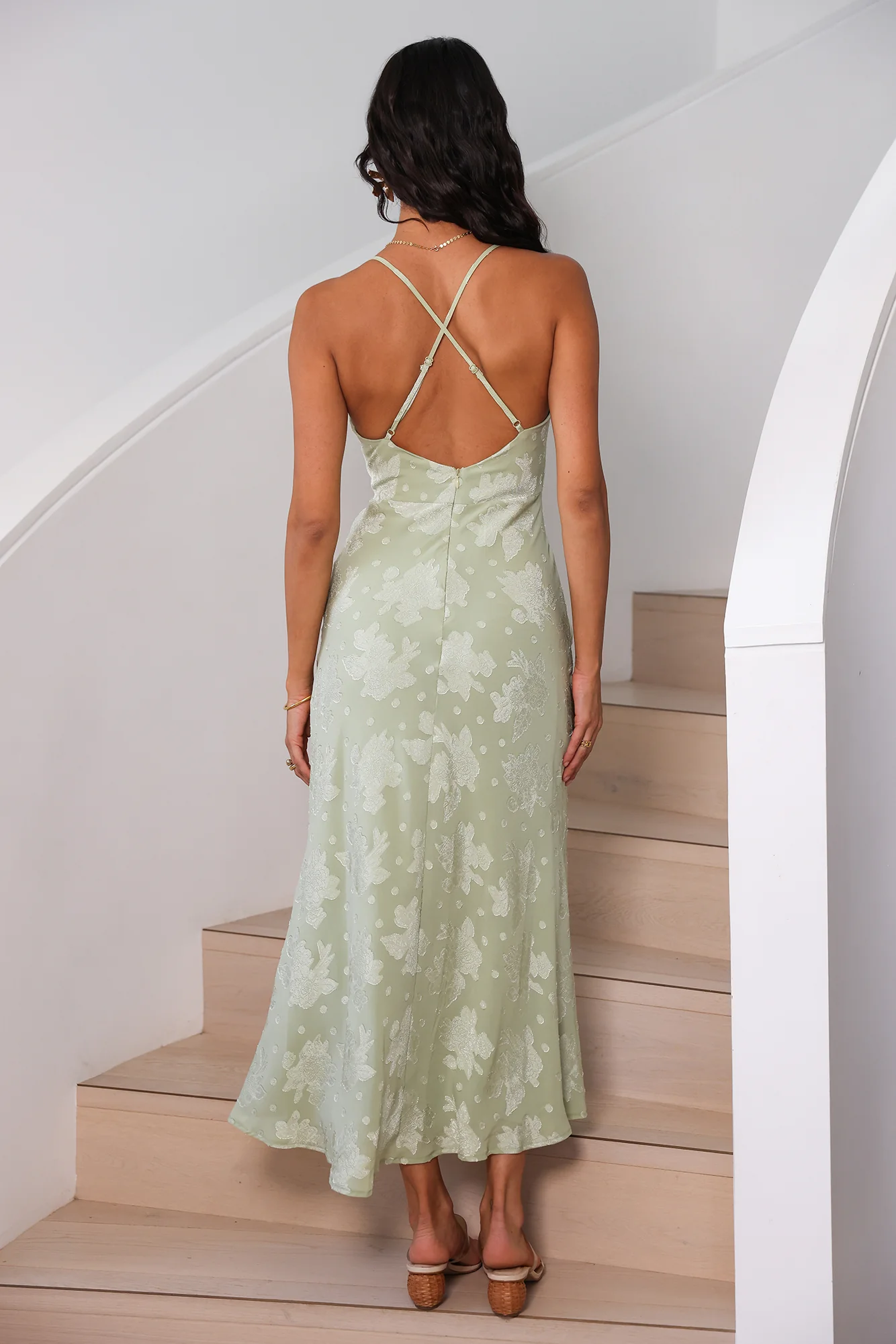 Expectations Maxi Dress Green
