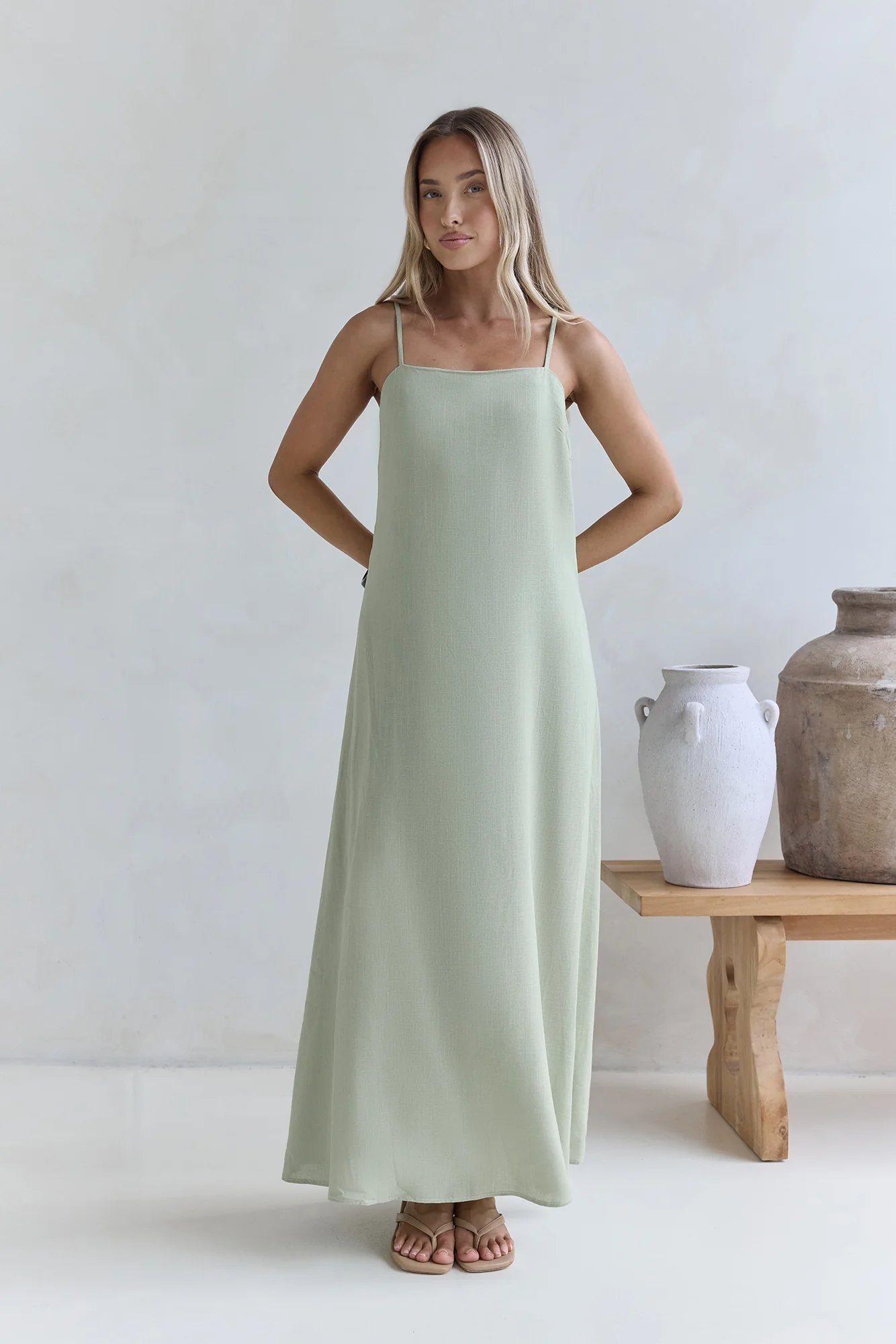 Warmth Of Love Maxi Dress Sage