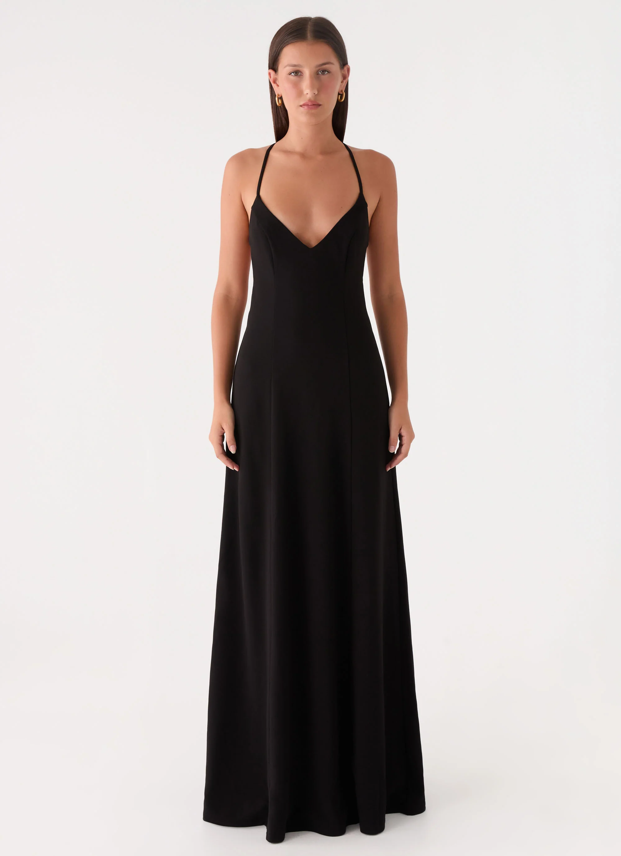 Russian Roulette Maxi Dress - Black