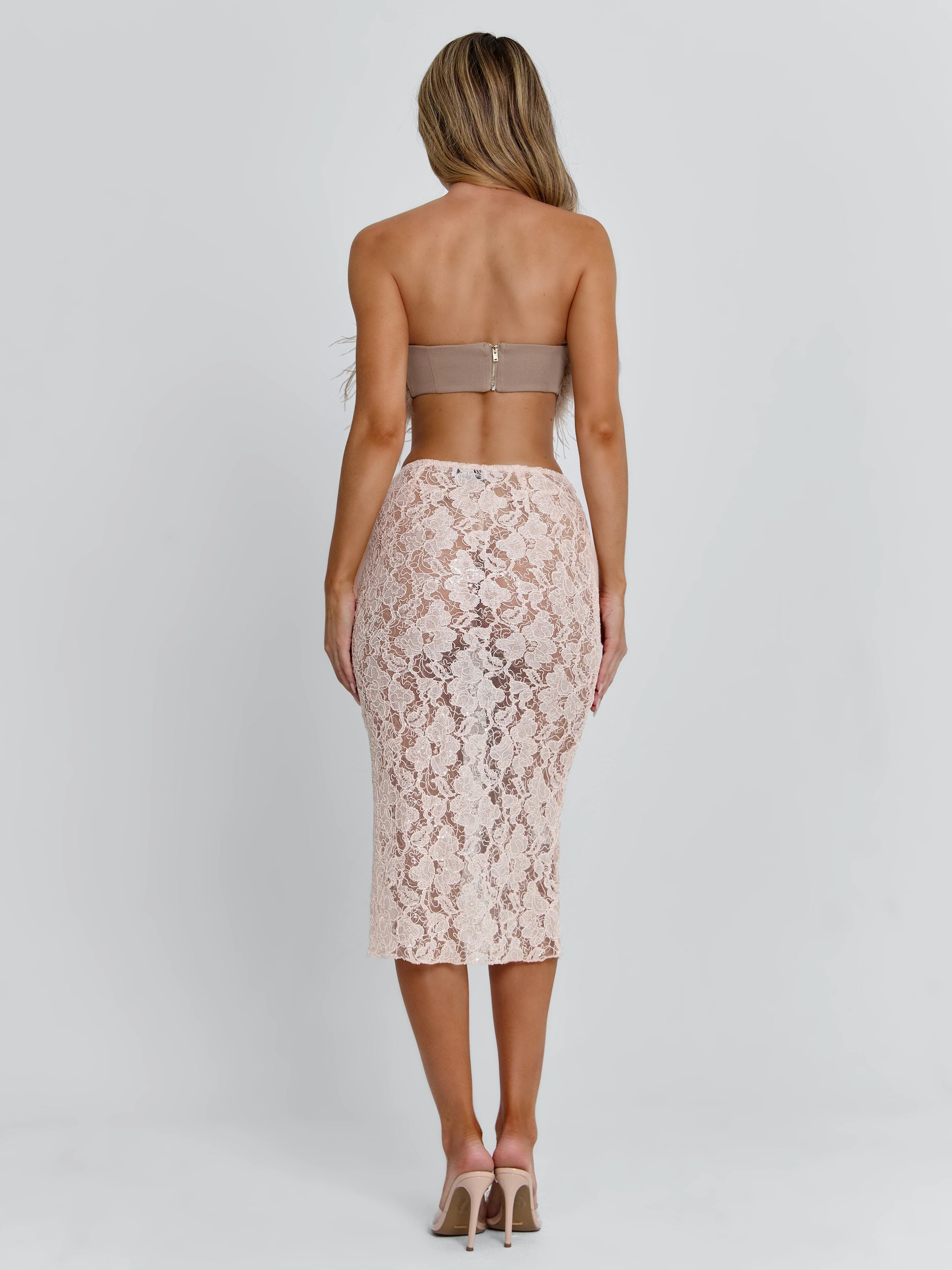 Merida Midi Skirt Light Pink