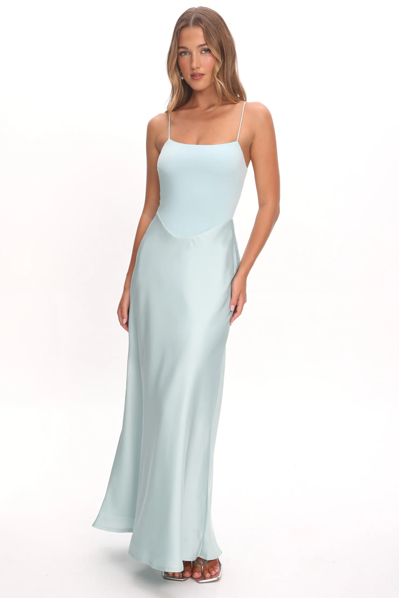 Talk To Me Cami Strap Maxi Dress Mint