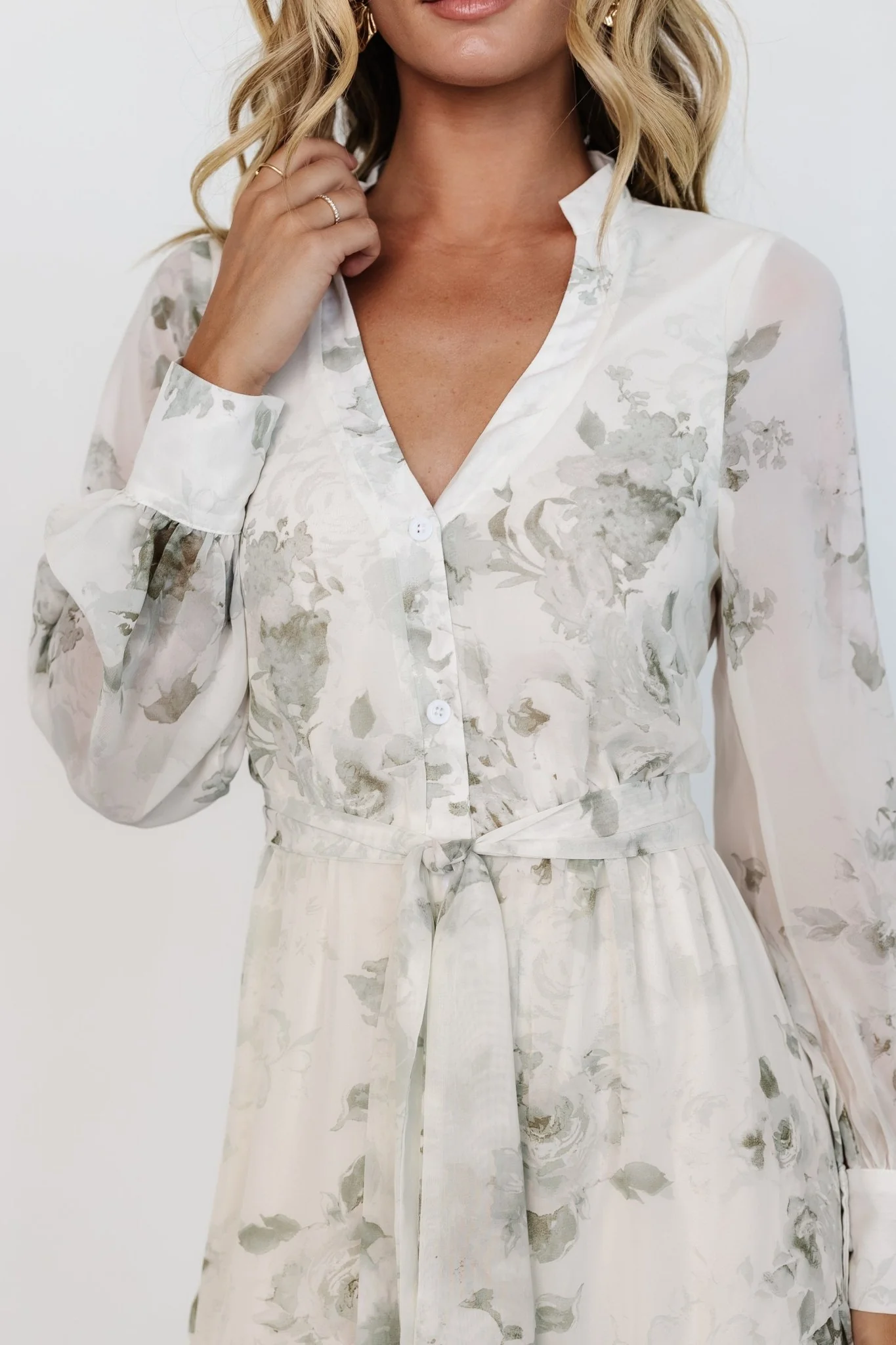 Lizette Maxi Dress | Sage Print - luluinthesky