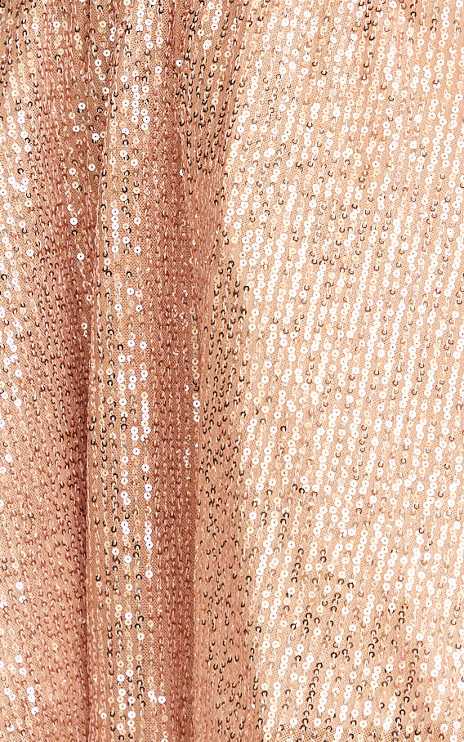 Hana Mini Dress - Strapless Fit And Flare Sequin Dress in Rose Gold