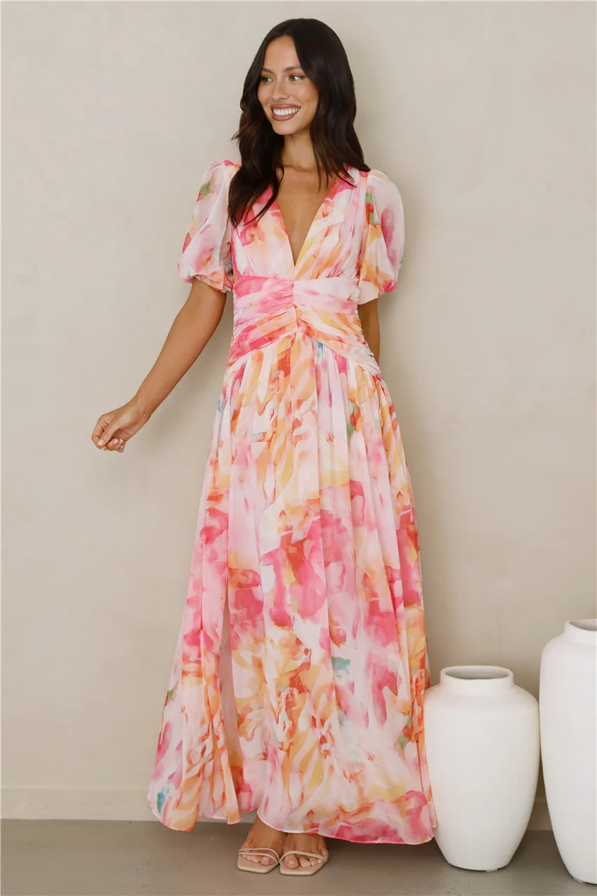 Creative Energy Maxi Dress Print - luluinthesky