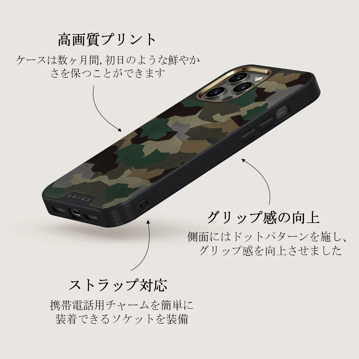 Tropical Green Camo - iPhone 12 Pro ケース