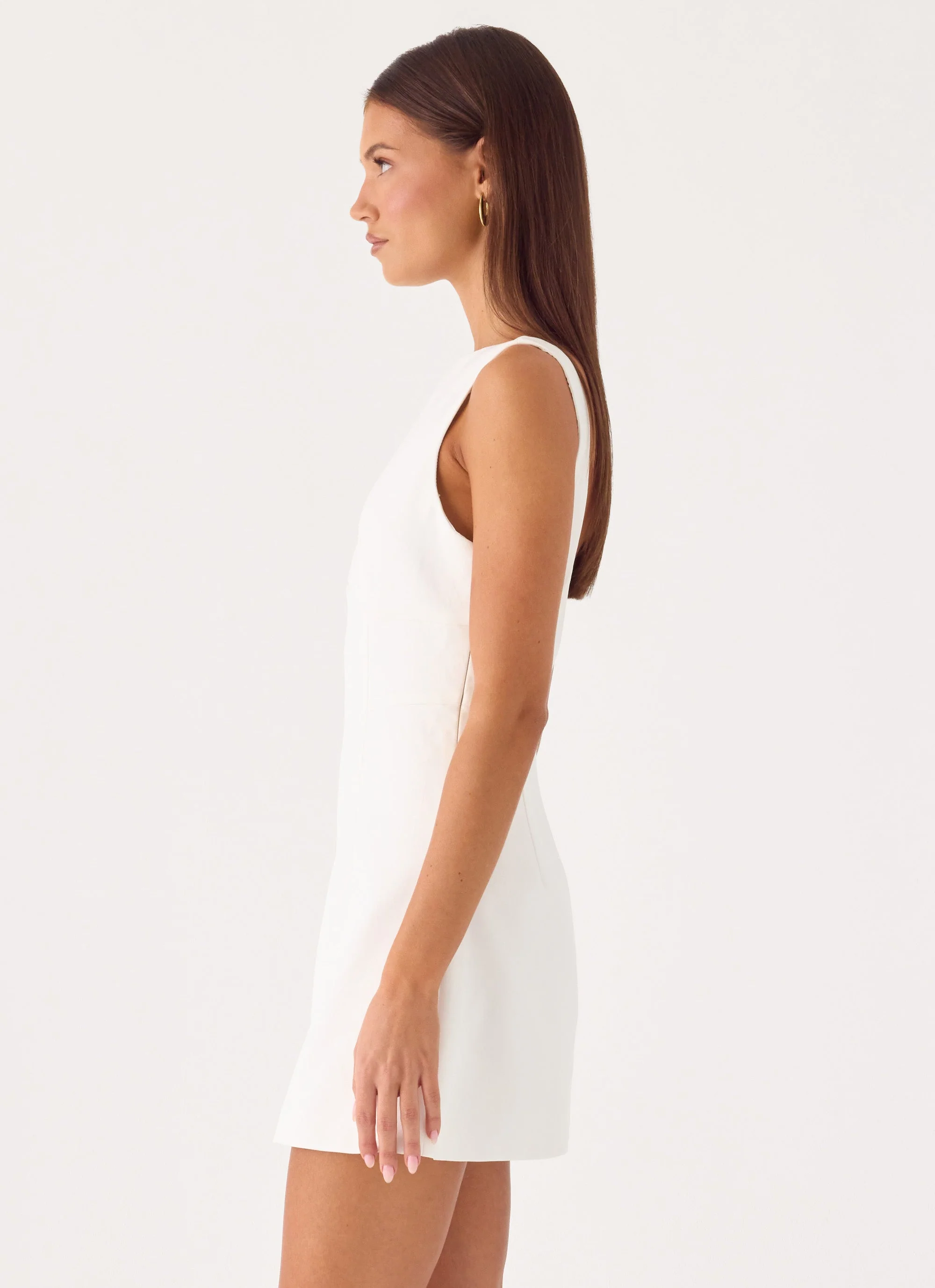 Lalita Mini Dress - White - luluinthesky