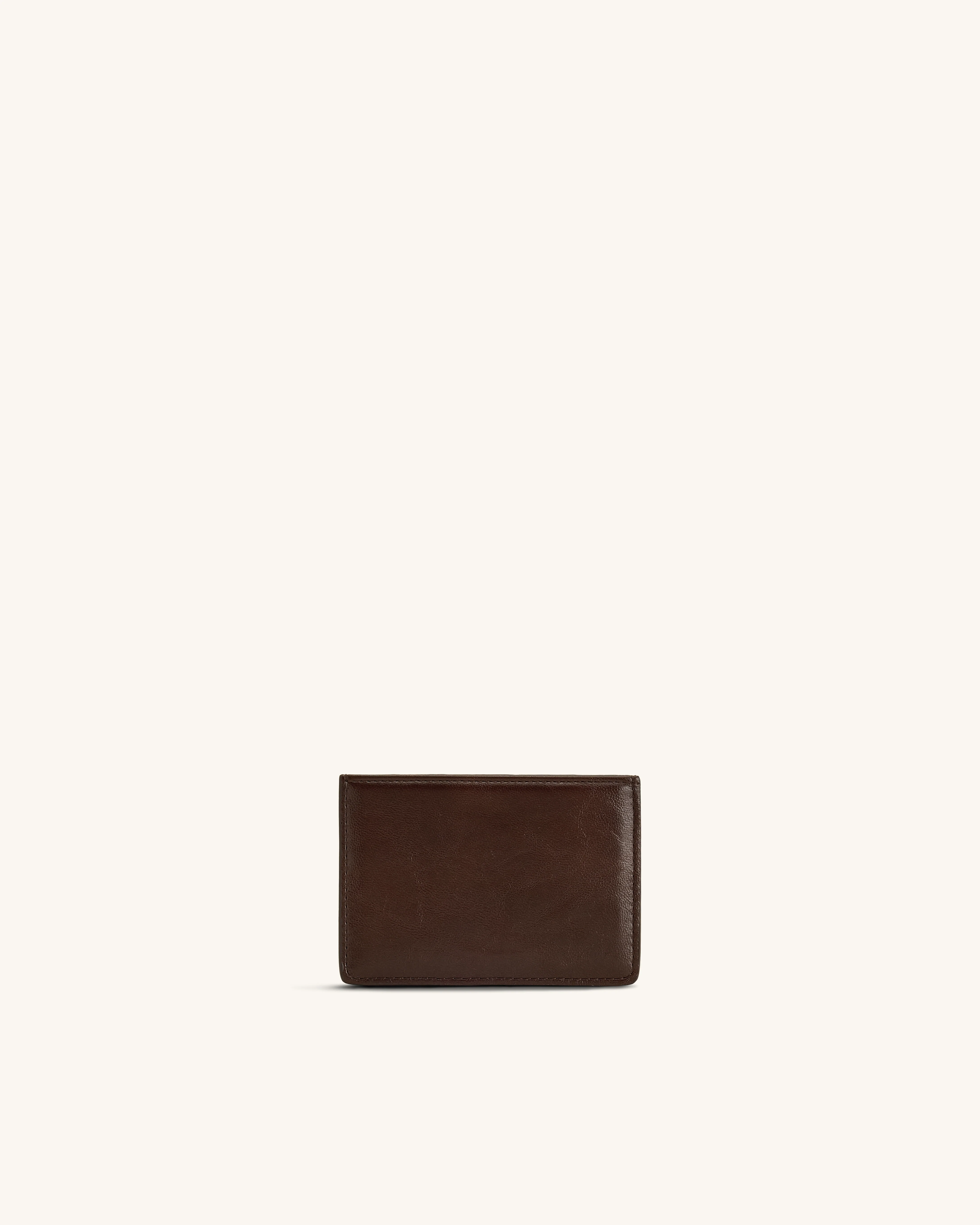 Maeve Dachshund Metal Emblem Card Holder - Chocolate