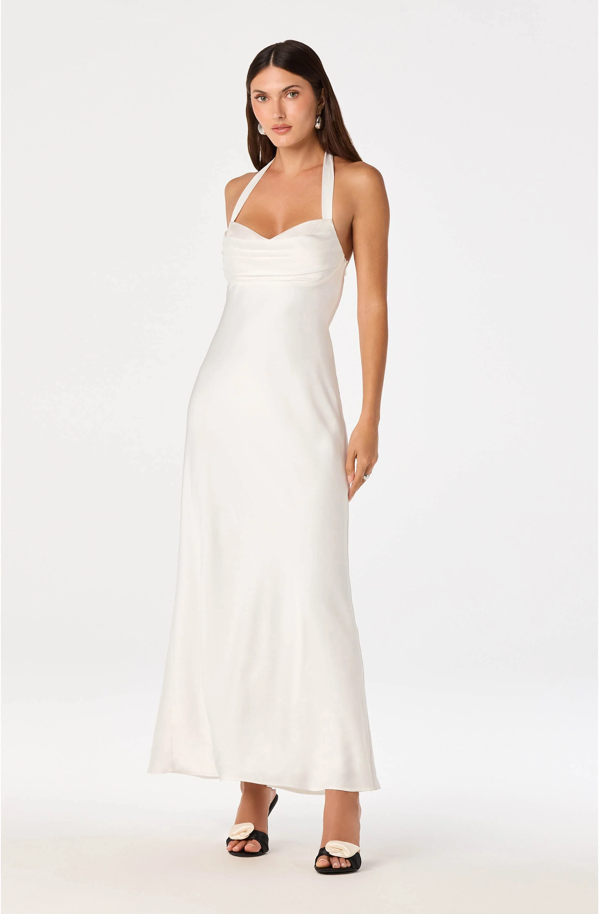 Lara Sweetheart Halter Maxi Dress