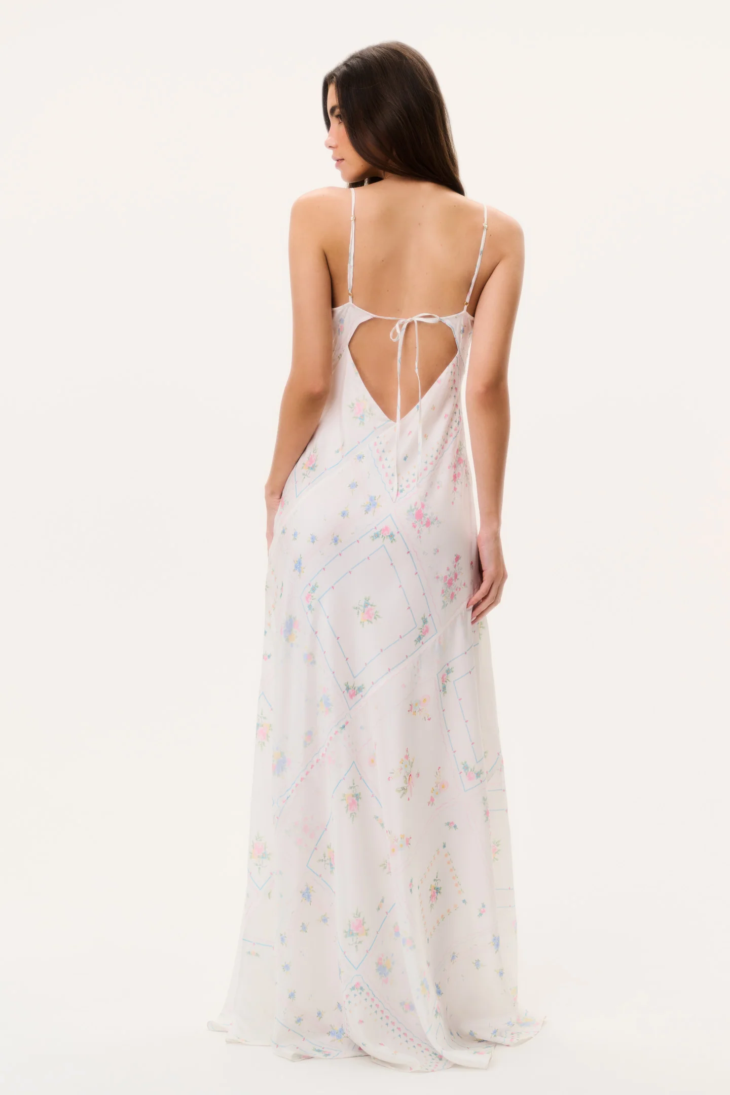 Castilla Silk Patchwork Maxi Dress