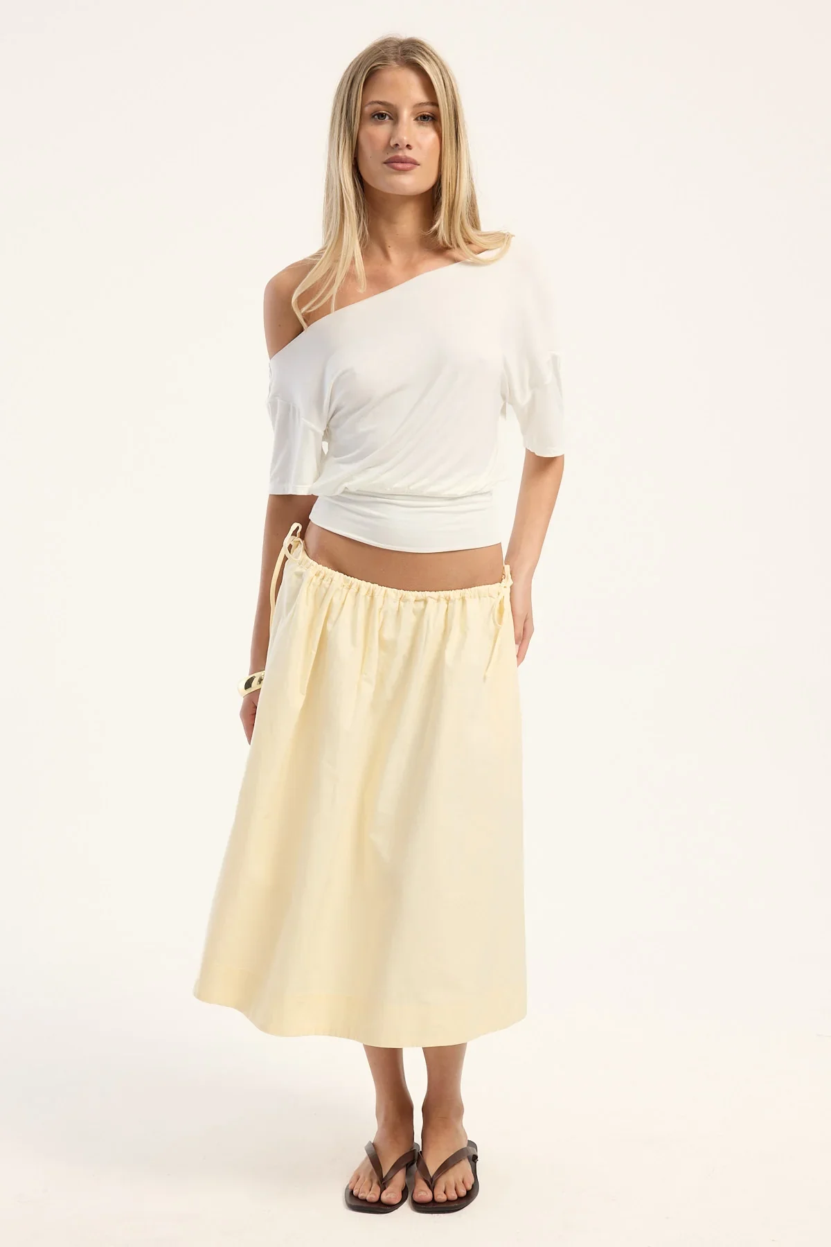 Perfect Stranger Penelope Midi Skirt Butter
