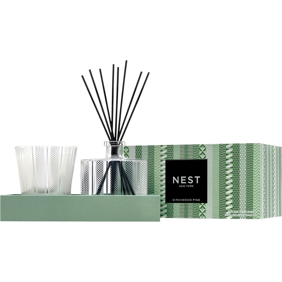 NEST NEW YORK Zestawy zapachowe do pomieszczeń Birchwood Pine Classic Candle & Diffuser Set