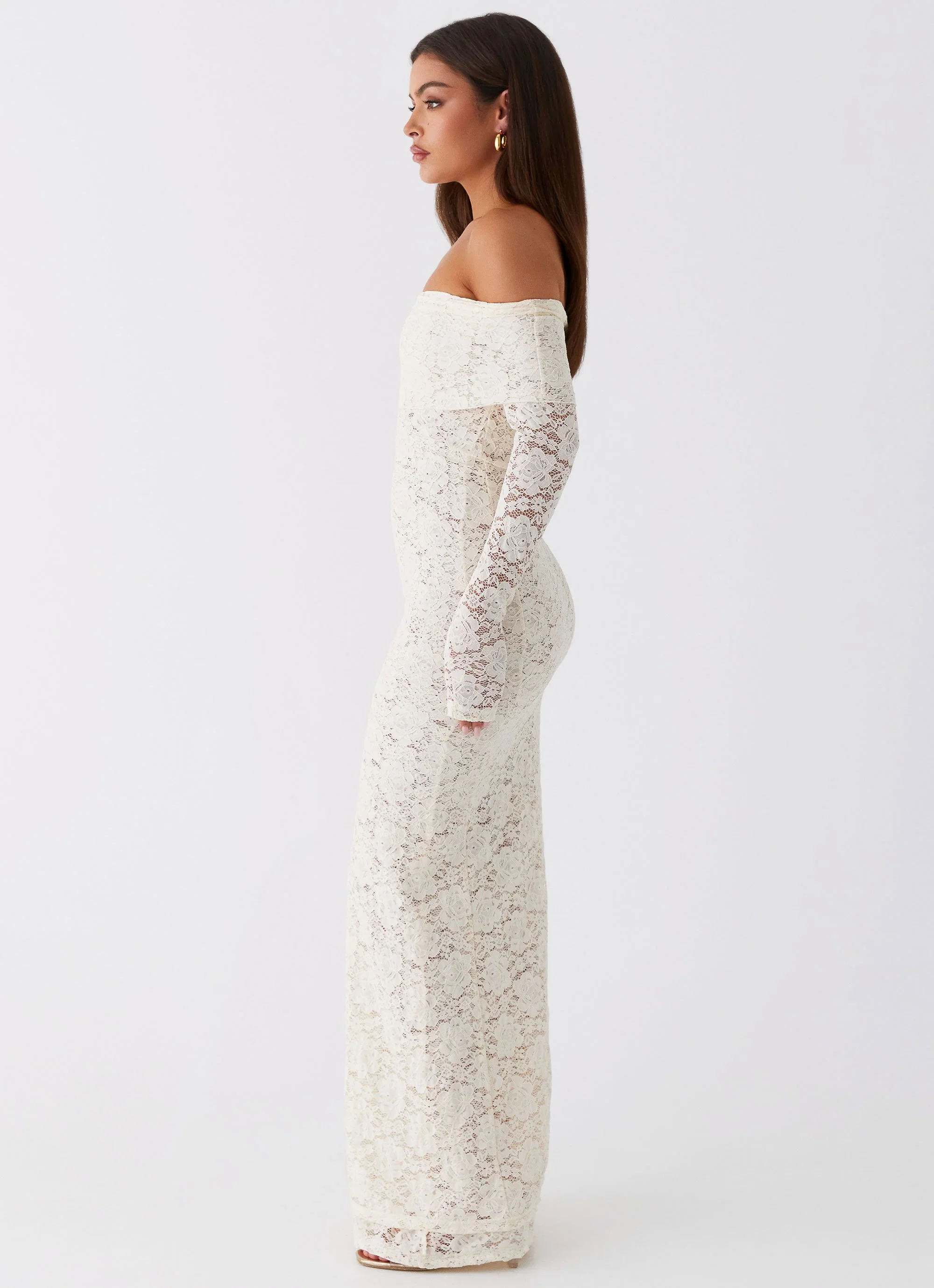 Yours Always Lace Maxi Dress - Ivory - luluinthesky