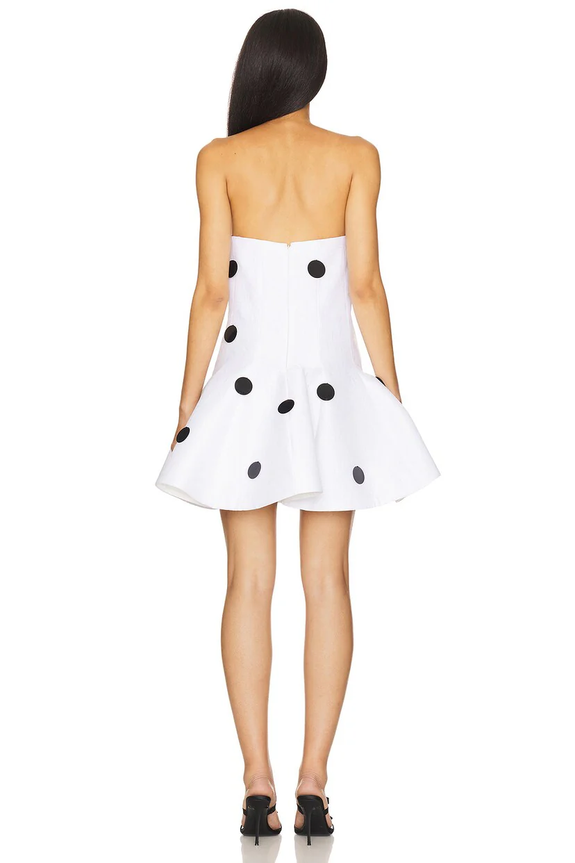 Strapless Flare Mini Dress