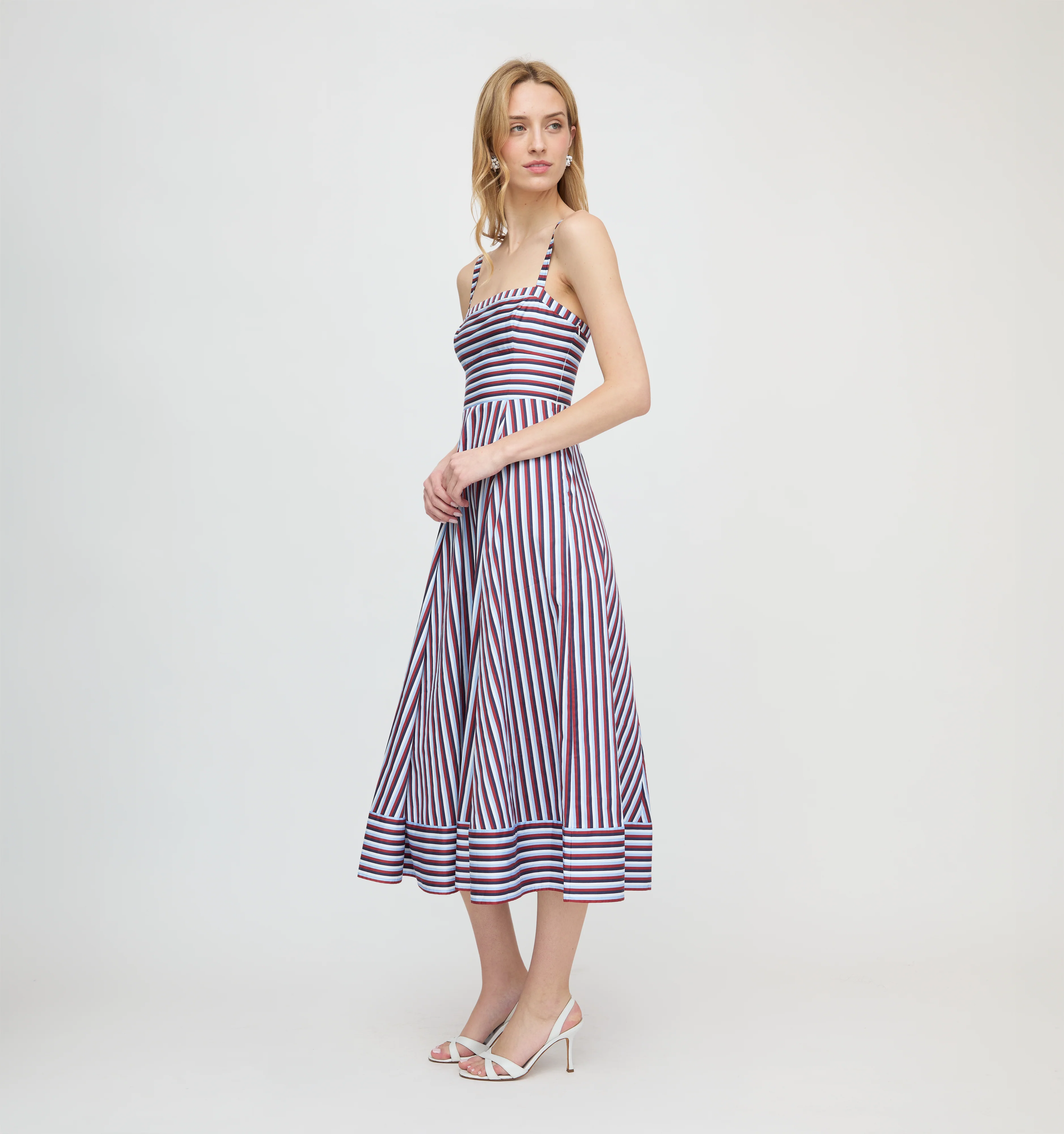 The Margot Dress - Firecracker Stripe