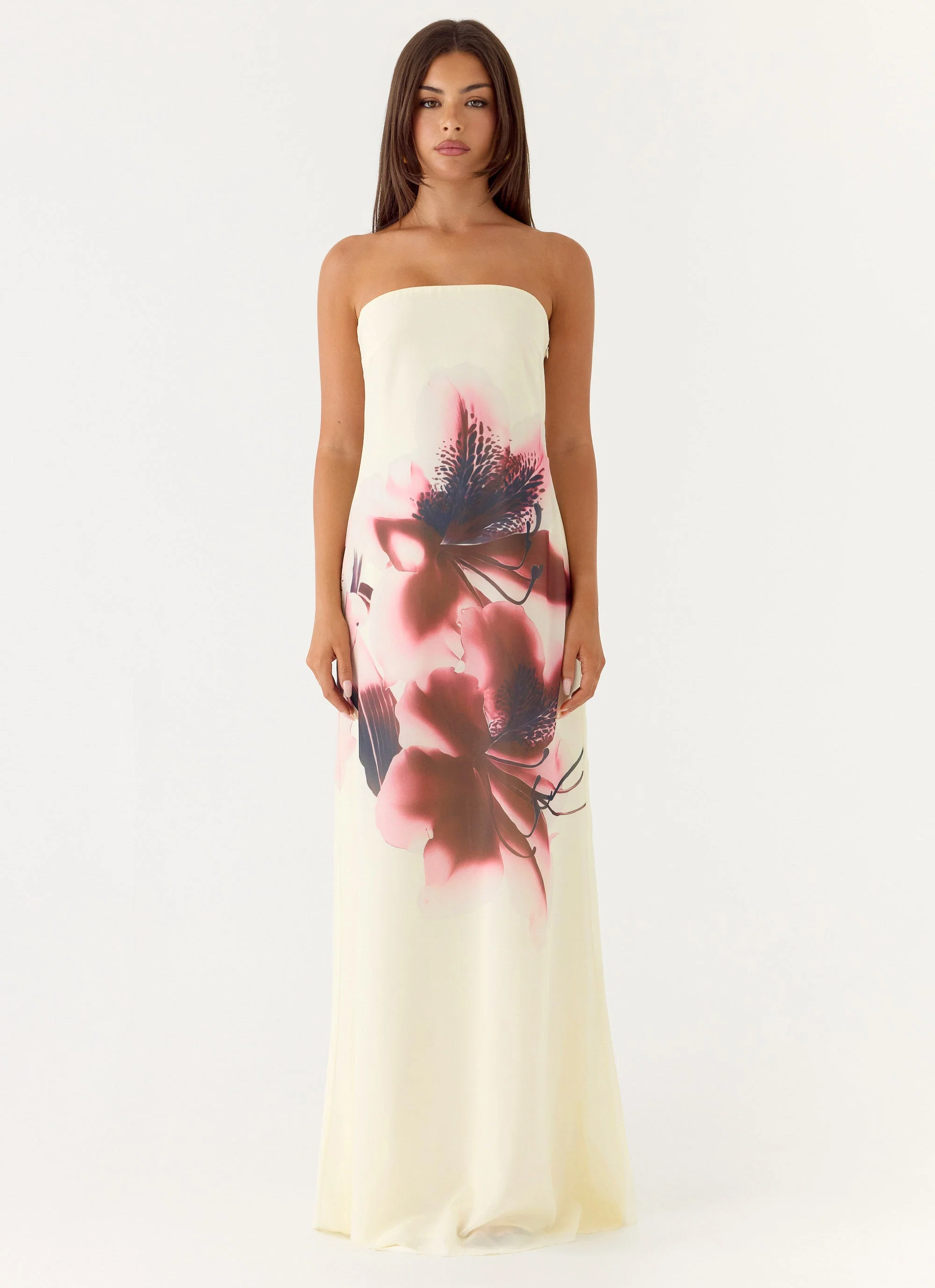 Lariettea Strapless Maxi Dress - Velvet Bloom