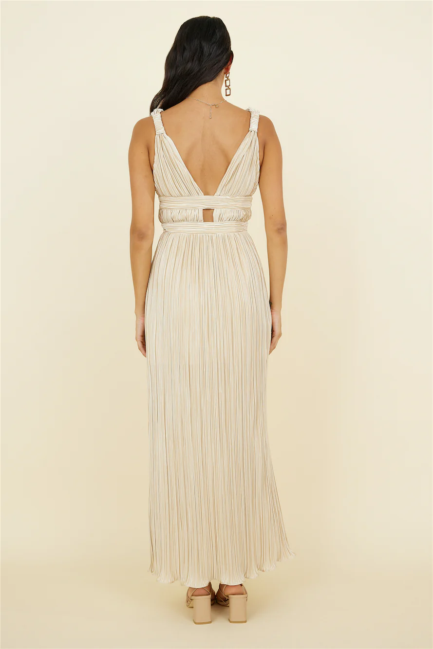 Jupiter Calling Maxi Dress Beige