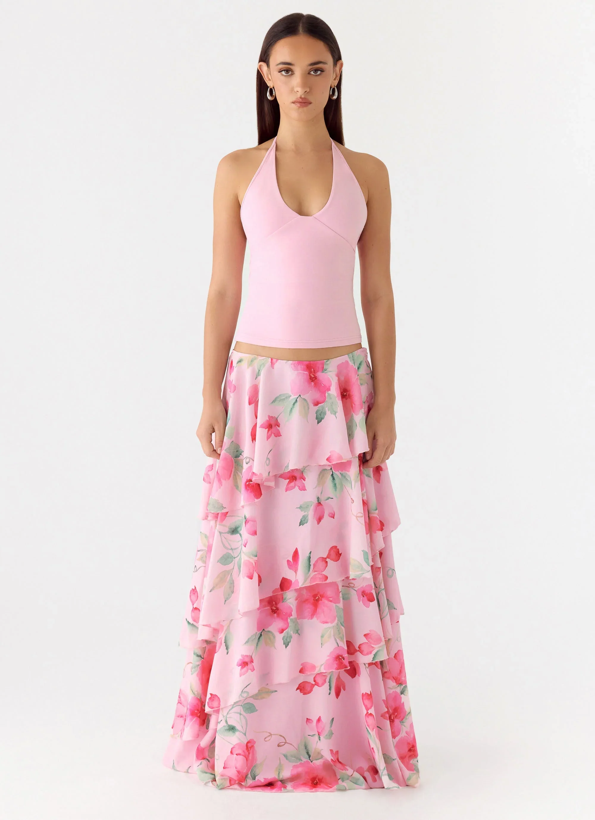 Melody Remedy Tiered Maxi Skirt - Petal Soleil