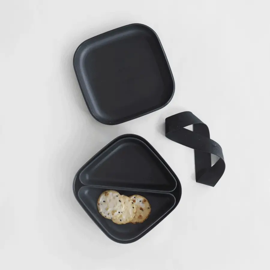Vogeelle Square Bento Lunch Box - Off White