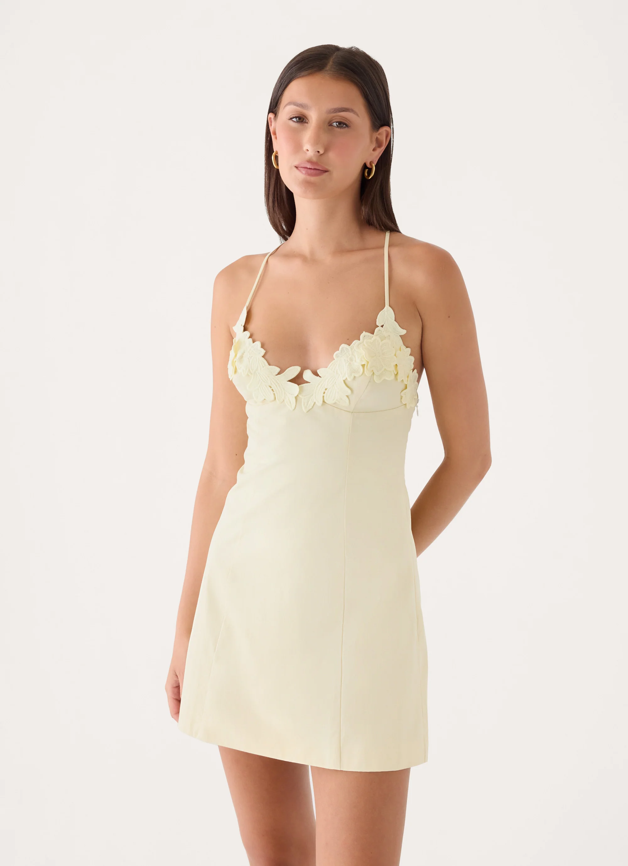 Brave Sound Mini Dress - Yellow - FASHION NOB