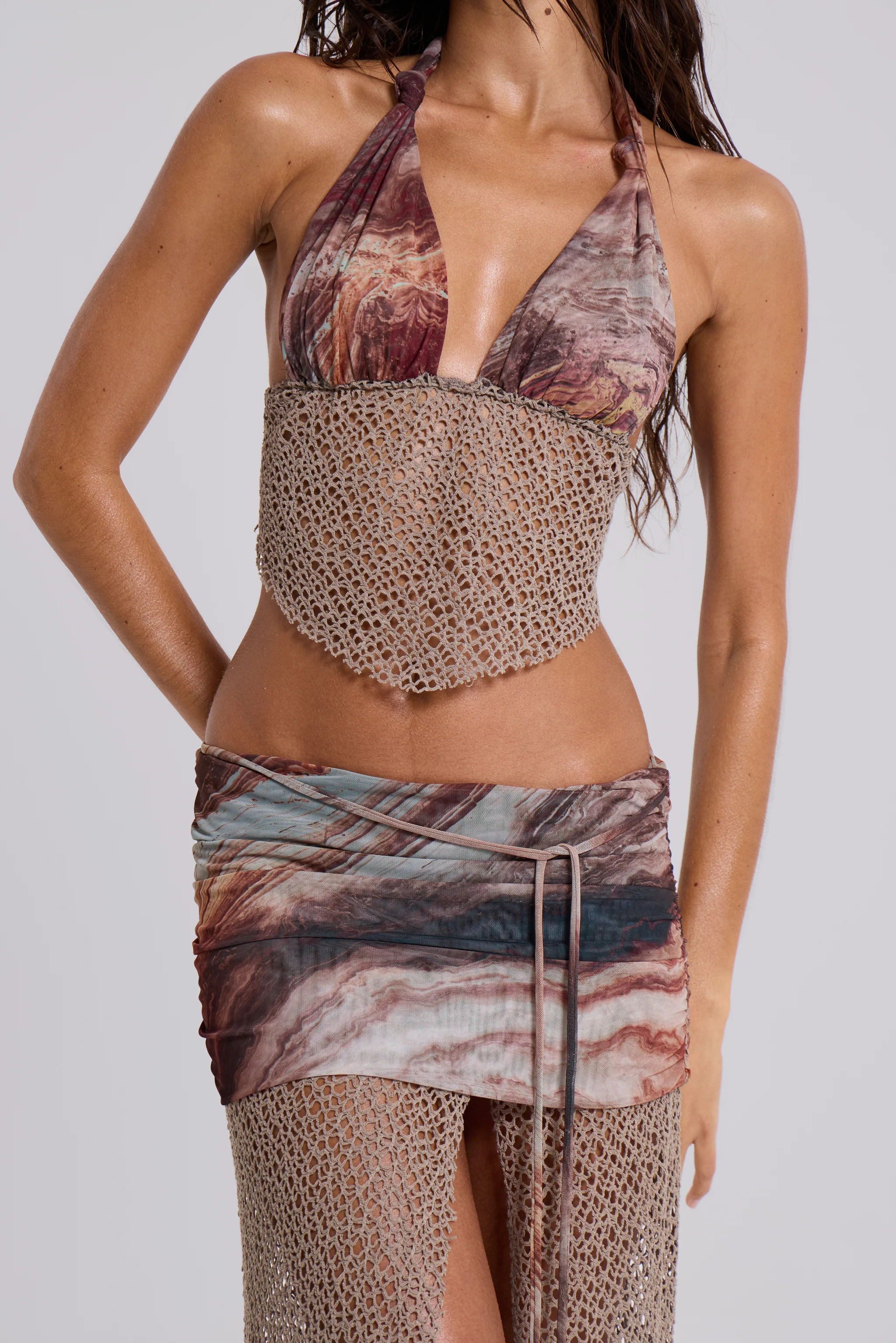 Kumina Hankerchief Plunge Top - luluinthesky