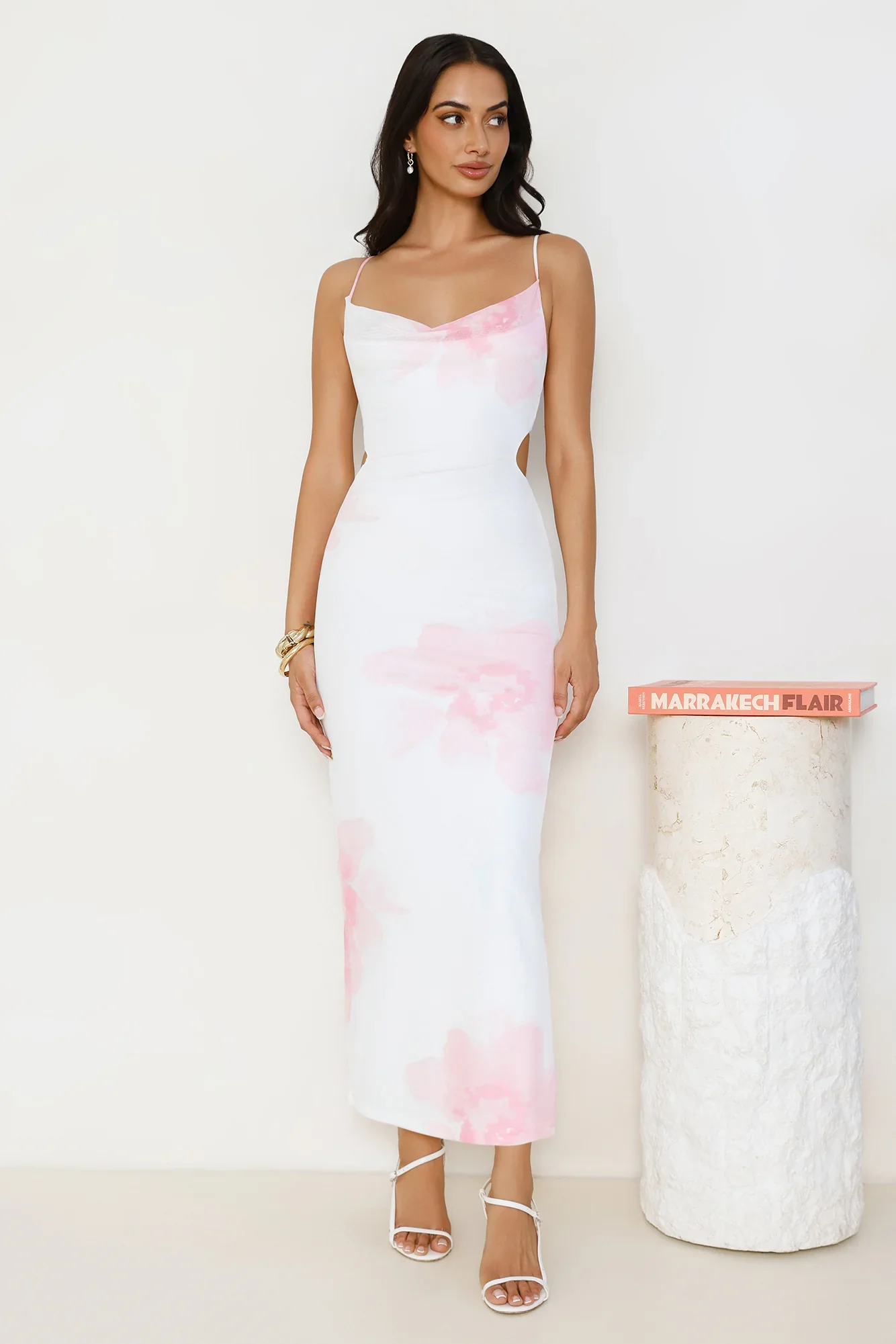 Unbothered Beauty Mesh Maxi Dress White