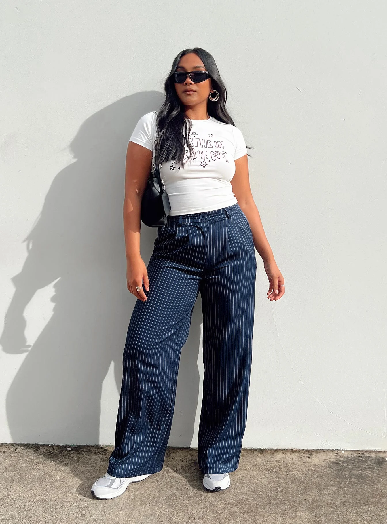 Archer Pants Pinstripe Navy