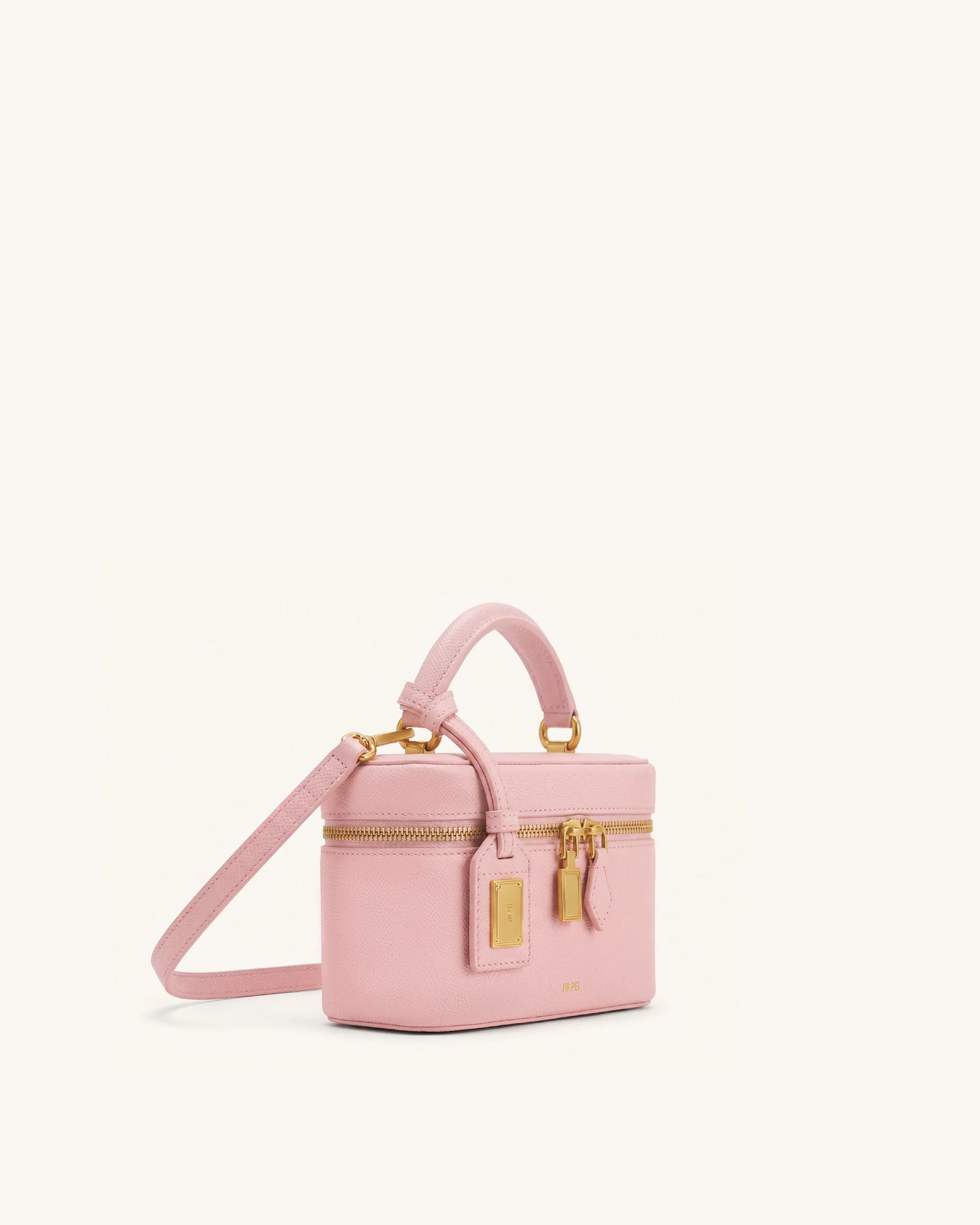 Cleo Box Shape Top Handle Bag - Pink