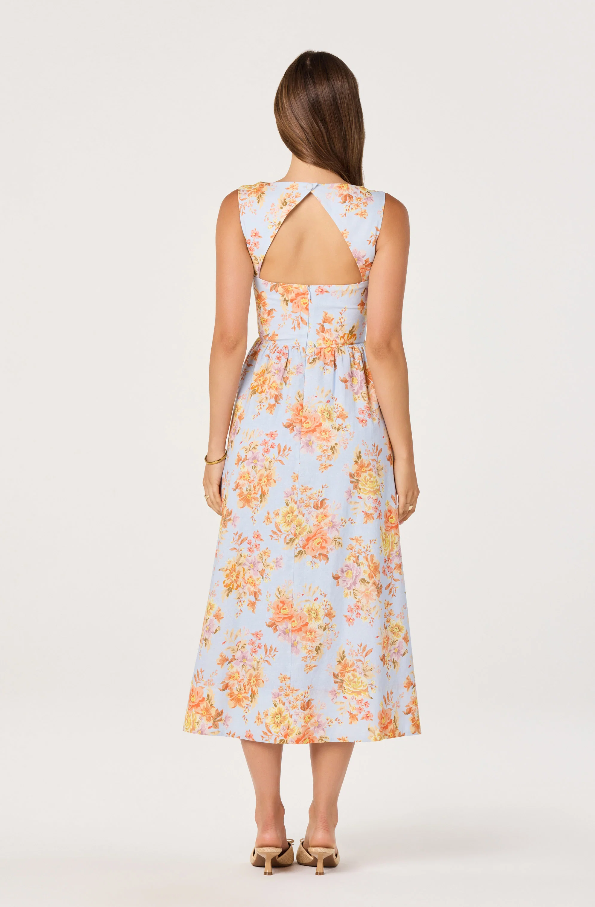 Beryl Garden Floral Midi Dress