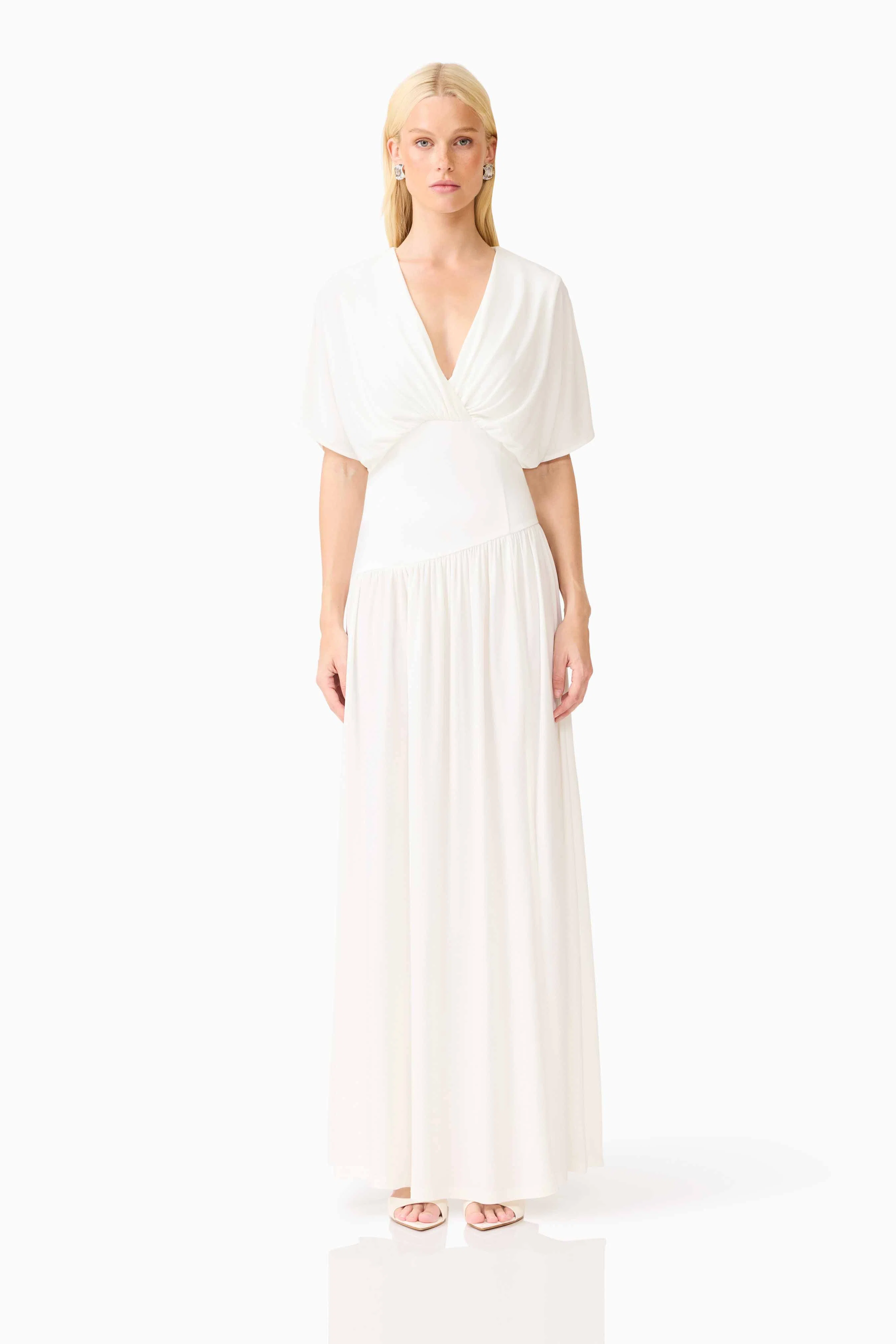 CURAAE Amaris Maxi Dress in White