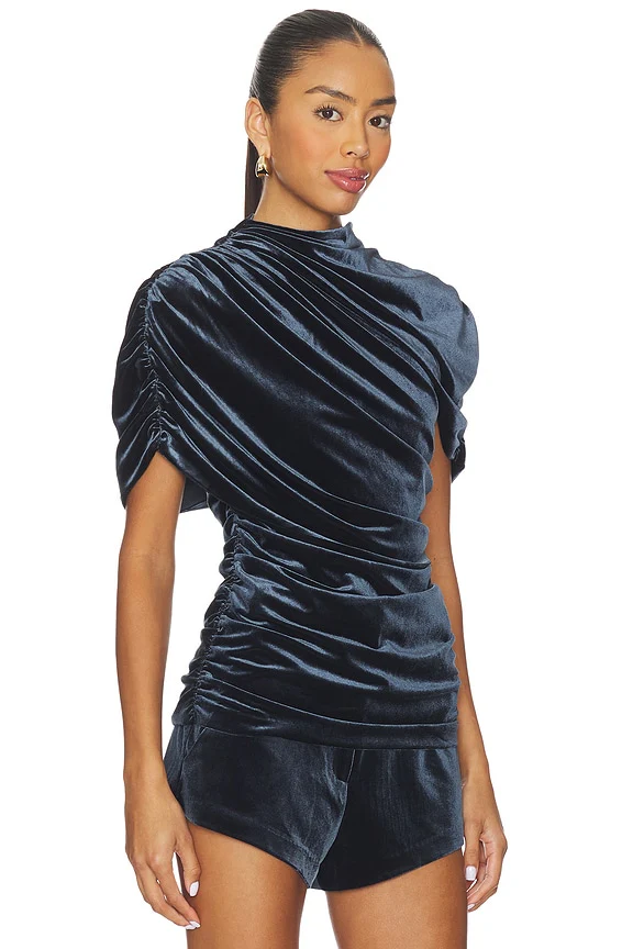 x REVOLVE Evianna Velvet Top