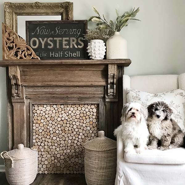 Architectural Salvage Natural Wooden Wall Gable