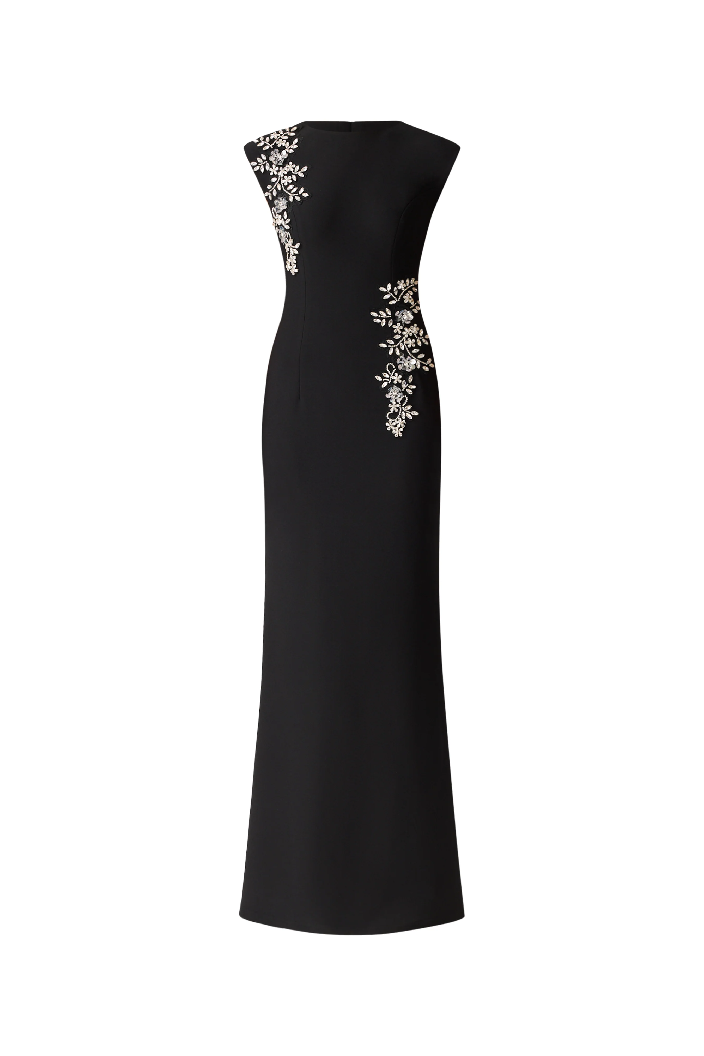 Veda Embellished Gown in Black