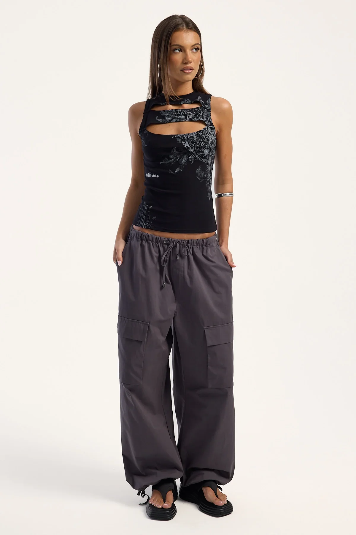Neovision Banish Cut Out Tank Top Black
