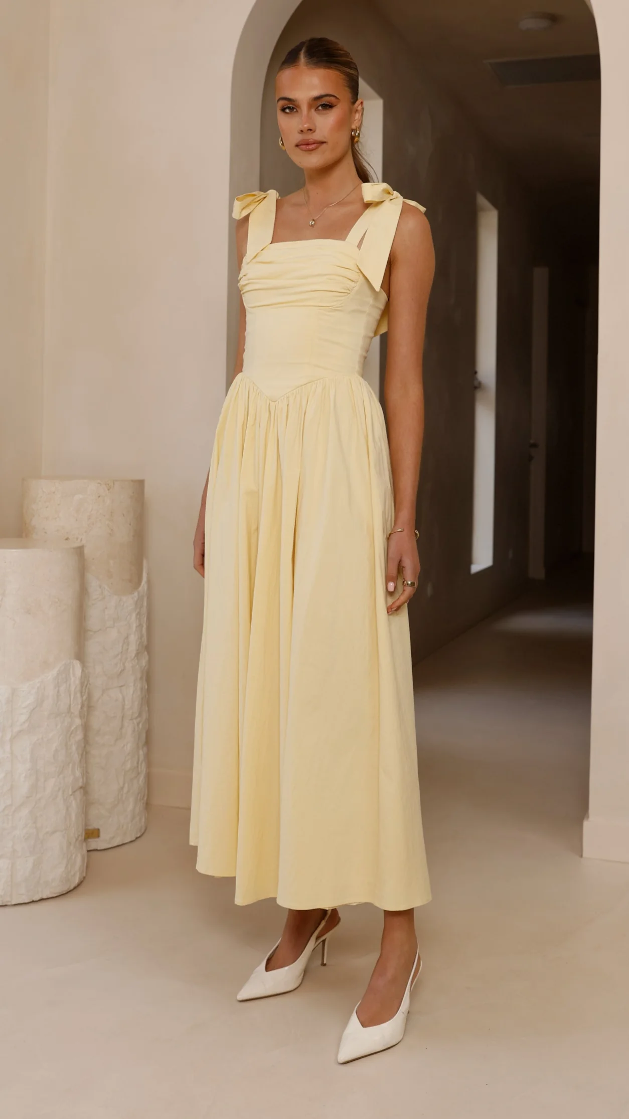 Haisley Maxi Dress - Yellow - luluinthesky